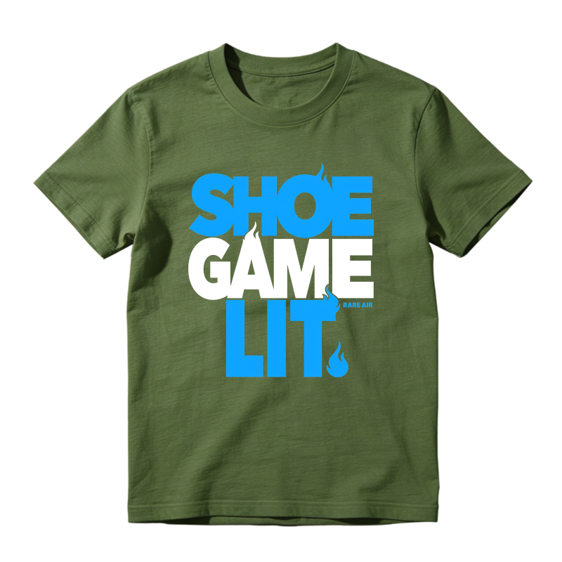 Shoe Game Lit Sneaker T Shirt Matching Jordan 14 University Blue