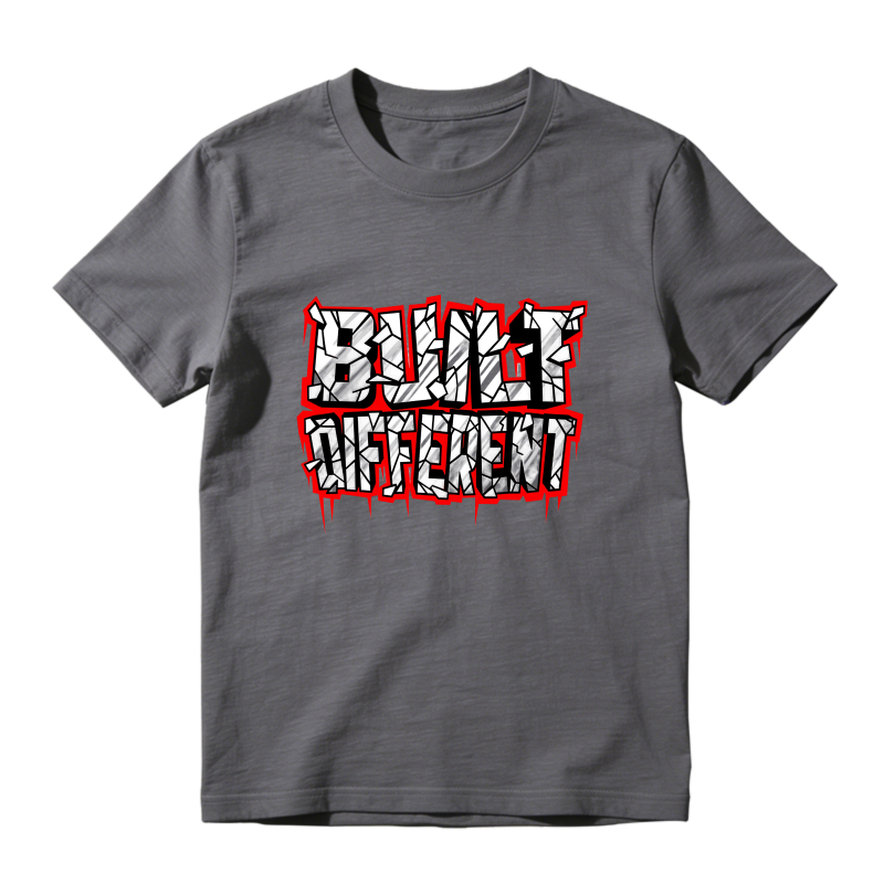 Blue T-Shirt With Bold Text Design Sneaker T Shirt Matching Jordan 13 OG Chicago Red/White
