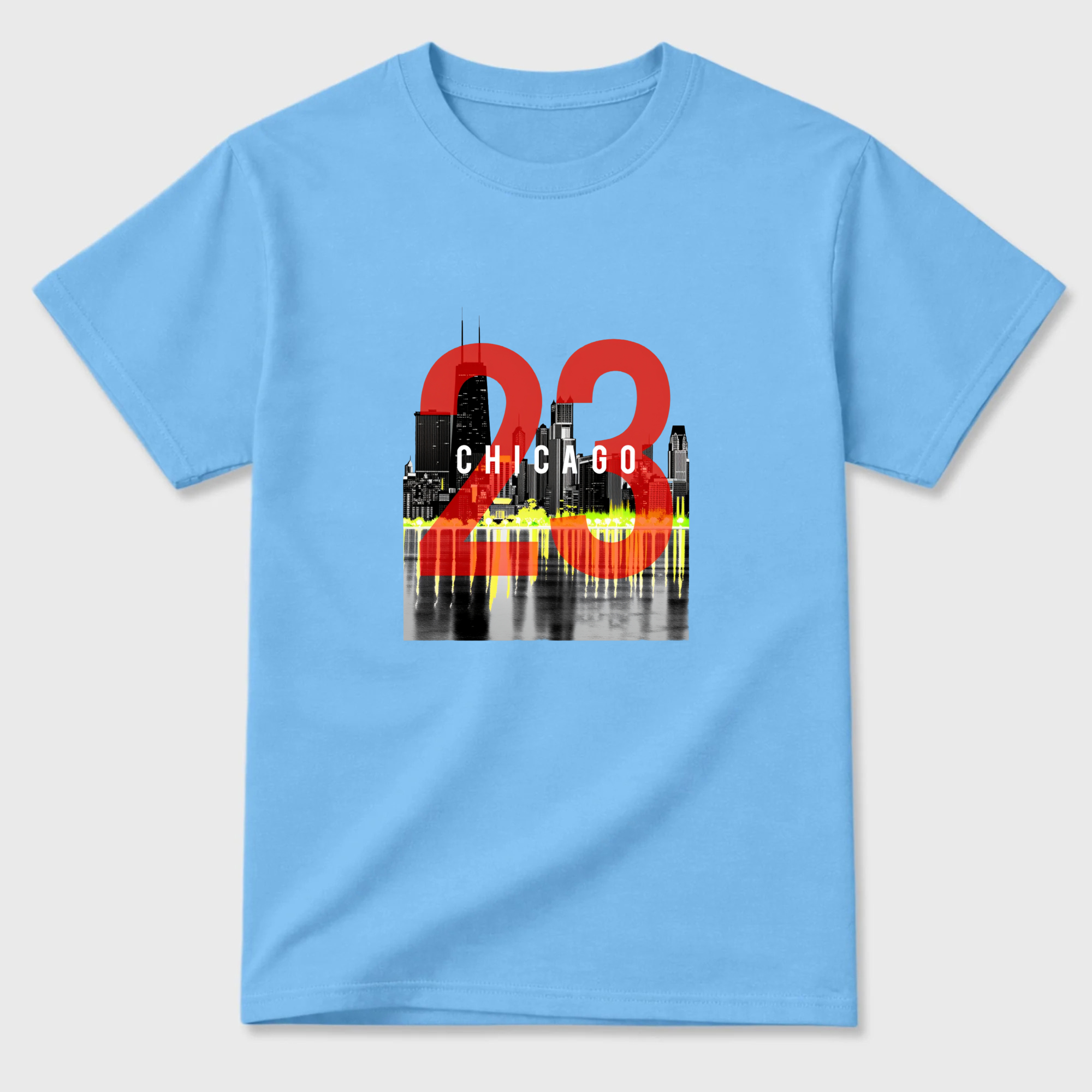 Chicago Skyline Number Twenty Three Sneaker T Shirt Matching Jordan 13 OG Chicago Red/White