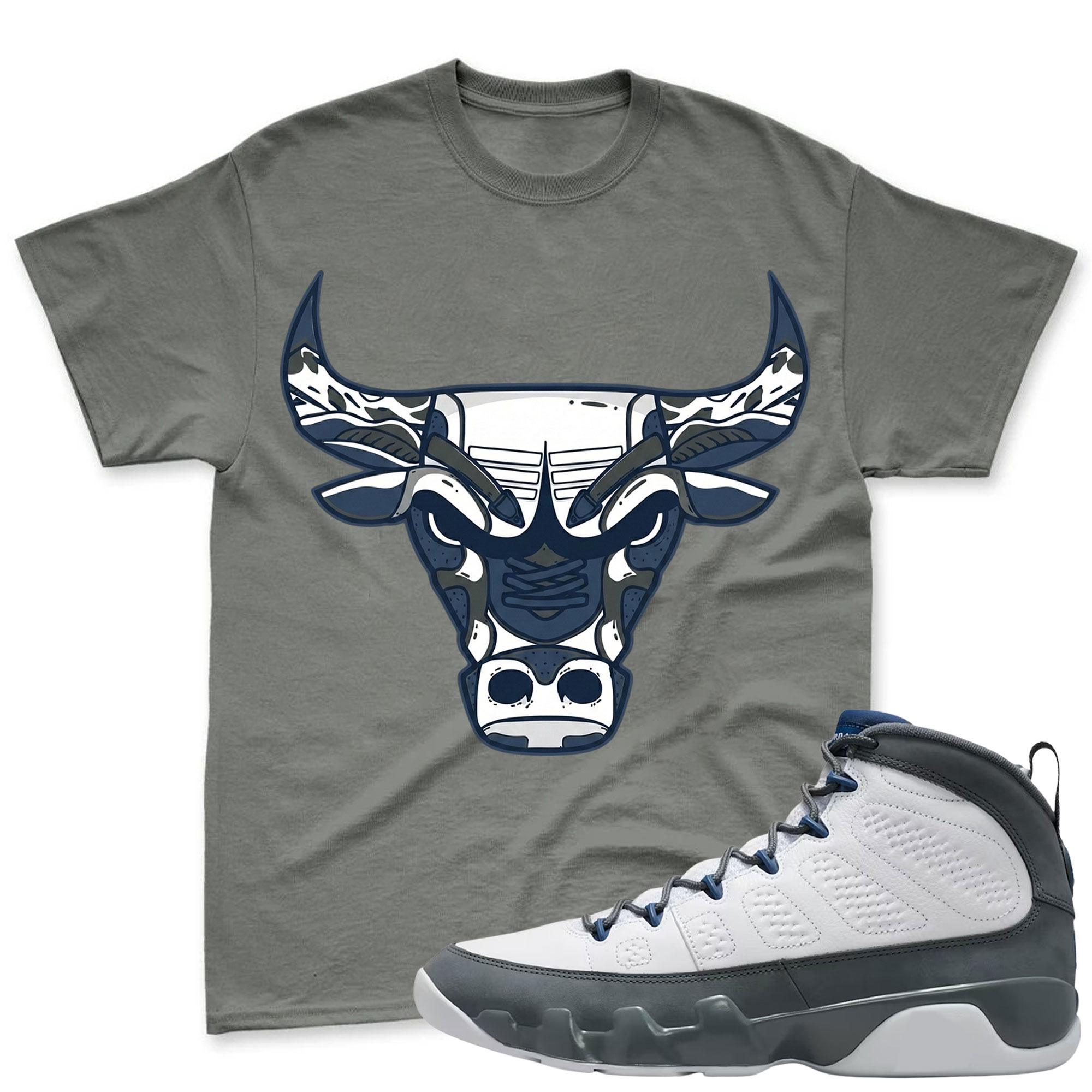 BULL! Jordan 9 Flint Grey Sneaker Mactching Shirt