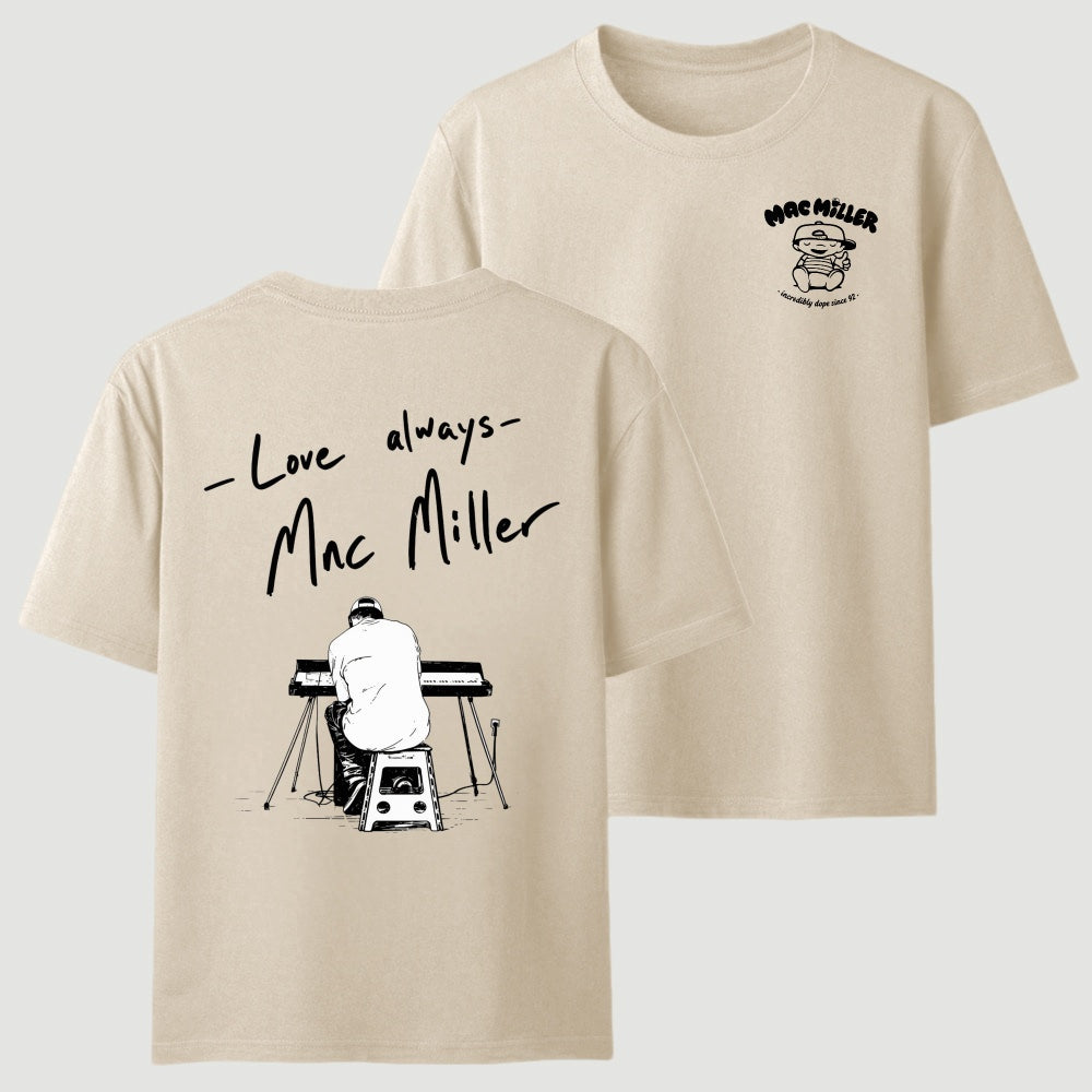 Mac Miller Love Always Vintage Hip Hop Graphic T-Shirt