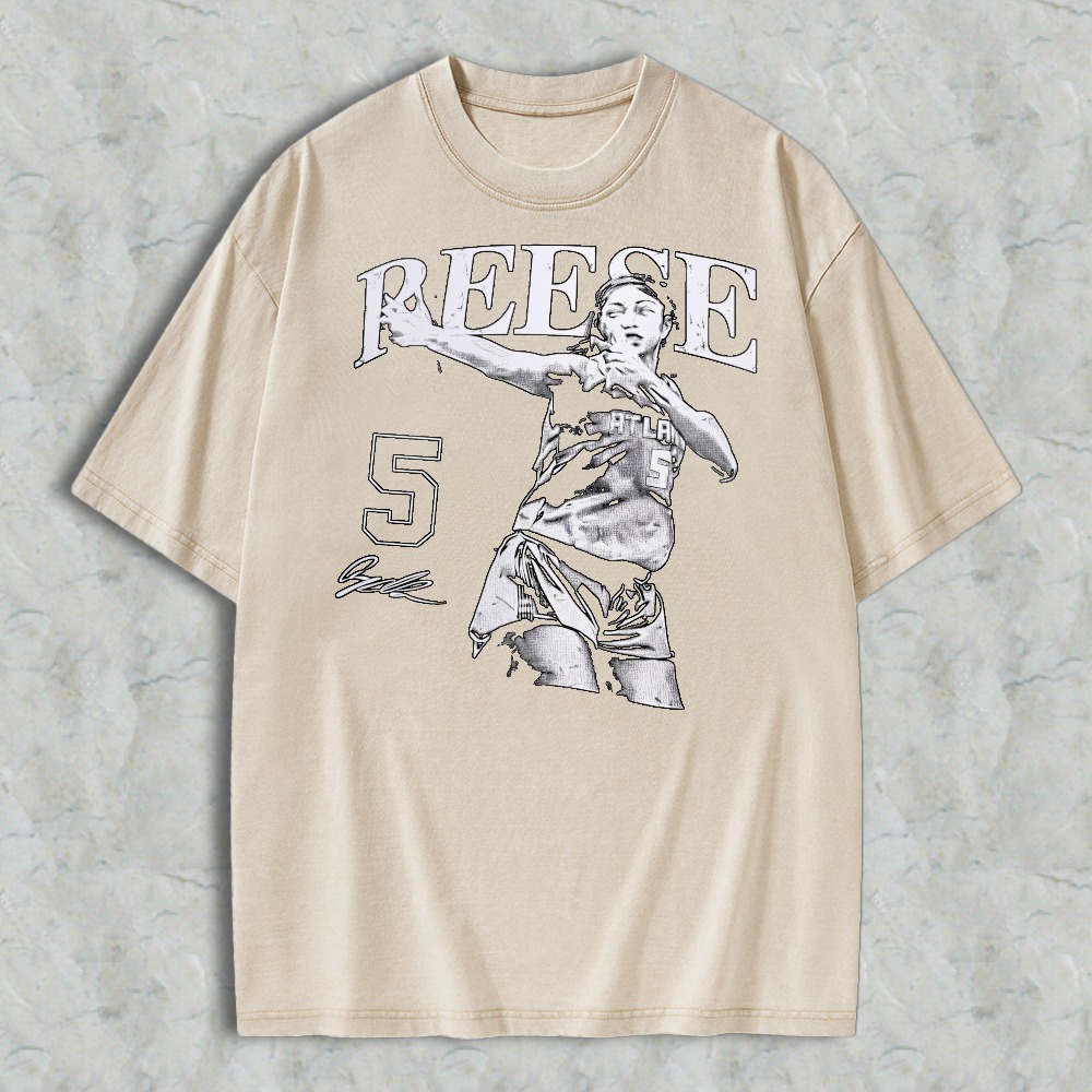 Vintage Washed Basketball Player Silhouette Graphic T-Shirt