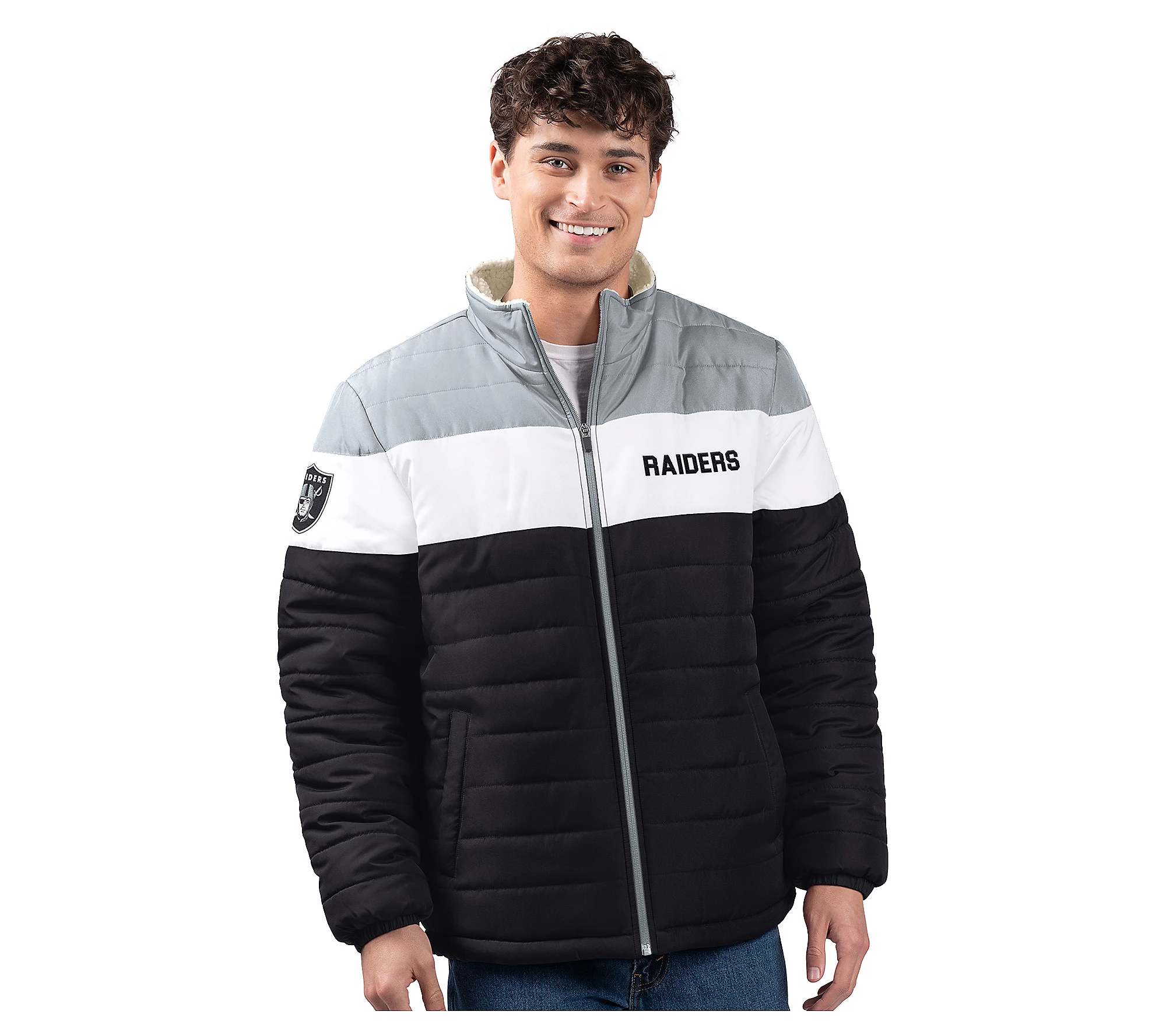💝𝗪𝗶𝗻𝘁𝗲𝗿 𝗛𝗼𝘁 𝗦𝗮𝗹𝗲💝Buy more, save more✨NFL Men's Poly Filled Sherpa Lined Full Zip Jacket