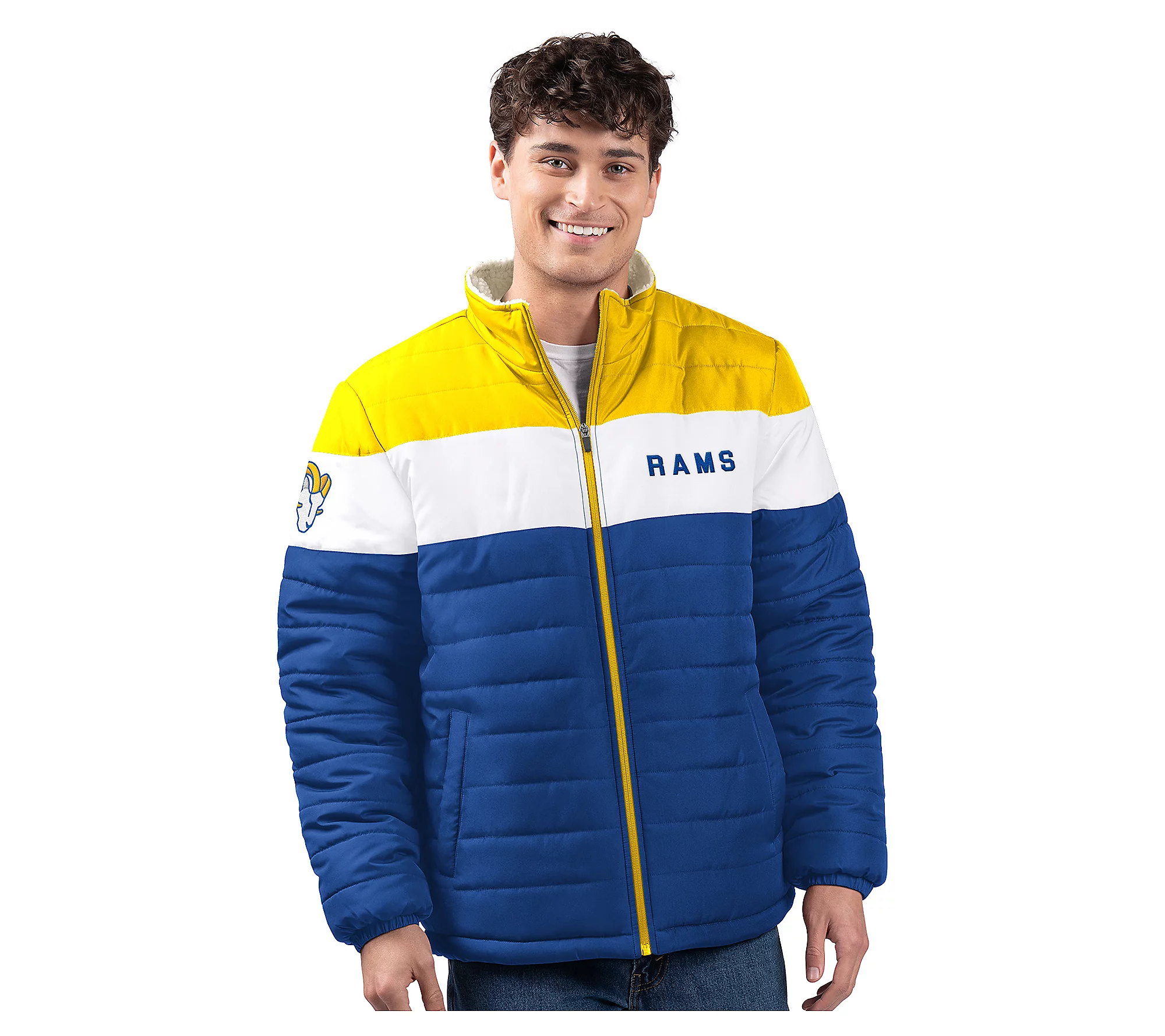 💝𝗪𝗶𝗻𝘁𝗲𝗿 𝗛𝗼𝘁 𝗦𝗮𝗹𝗲💝Buy more, save more✨NFL Men's Poly Filled Sherpa Lined Full Zip Jacket