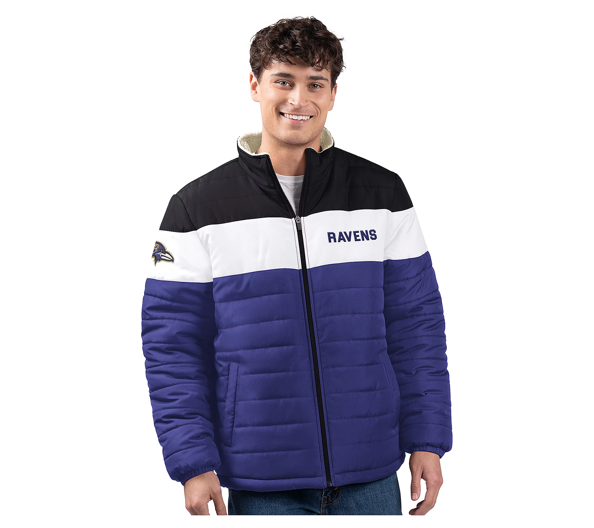 💝𝗪𝗶𝗻𝘁𝗲𝗿 𝗛𝗼𝘁 𝗦𝗮𝗹𝗲💝Buy more, save more✨NFL Men's Poly Filled Sherpa Lined Full Zip Jacket
