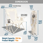 Modura™ Wide Spring-Action Camping Chair, Grab & Go Outdoor Seat - Image 5