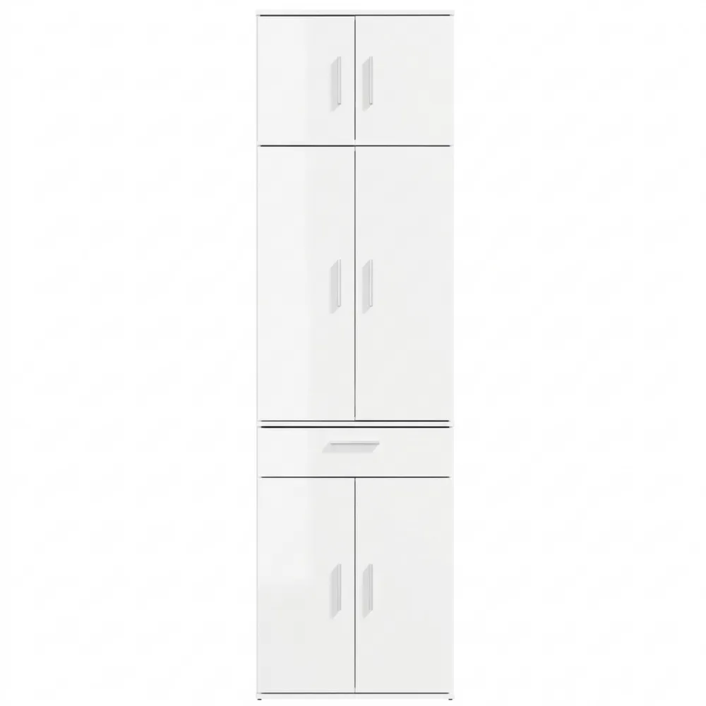 Hochschrank XXL mit 8 Türen, vielseitig einsetzbar, in Weiß