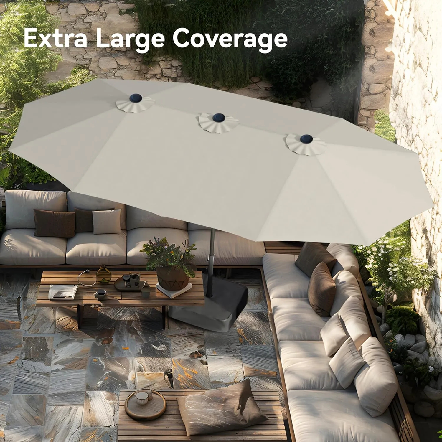 🔥Soon to Be Sold Out!!💝Buy 2 Get 2 Free💥2025 PHI VILLA 15 ft Extra Large Patio Umbrella
