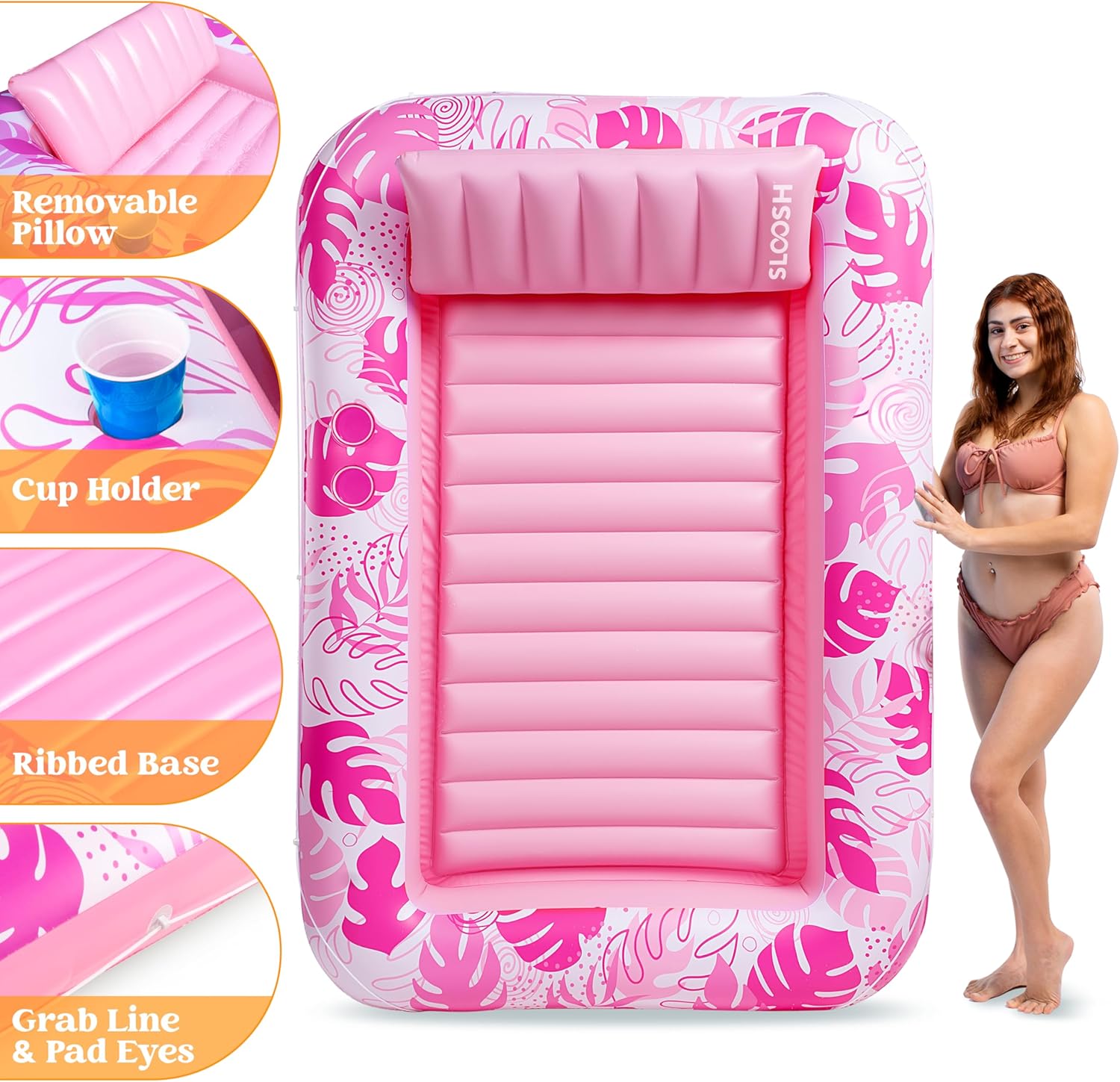 💝𝗧𝗼𝗱𝗮𝘆'𝘀 𝗦𝗽𝗲𝗰𝗶𝗮𝗹𝘀💝Buy 2 Get 2 Free🏊Inflatable Tanning Pool Lounger Float