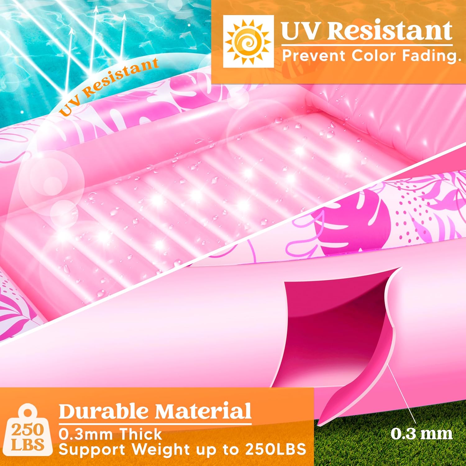 💝𝗧𝗼𝗱𝗮𝘆'𝘀 𝗦𝗽𝗲𝗰𝗶𝗮𝗹𝘀💝Buy 2 Get 2 Free🏊Inflatable Tanning Pool Lounger Float