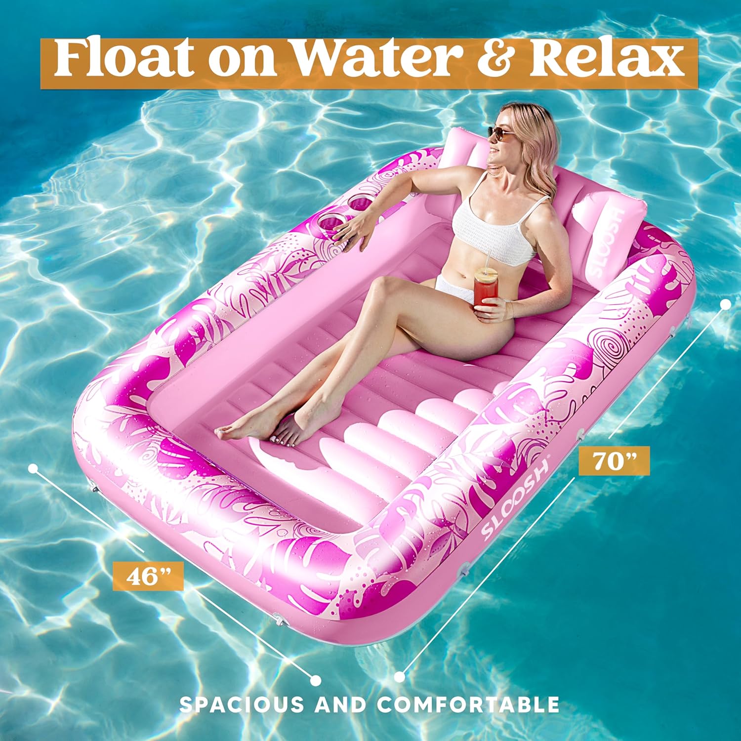 💝𝗧𝗼𝗱𝗮𝘆'𝘀 𝗦𝗽𝗲𝗰𝗶𝗮𝗹𝘀💝Buy 2 Get 2 Free🏊Inflatable Tanning Pool Lounger Float