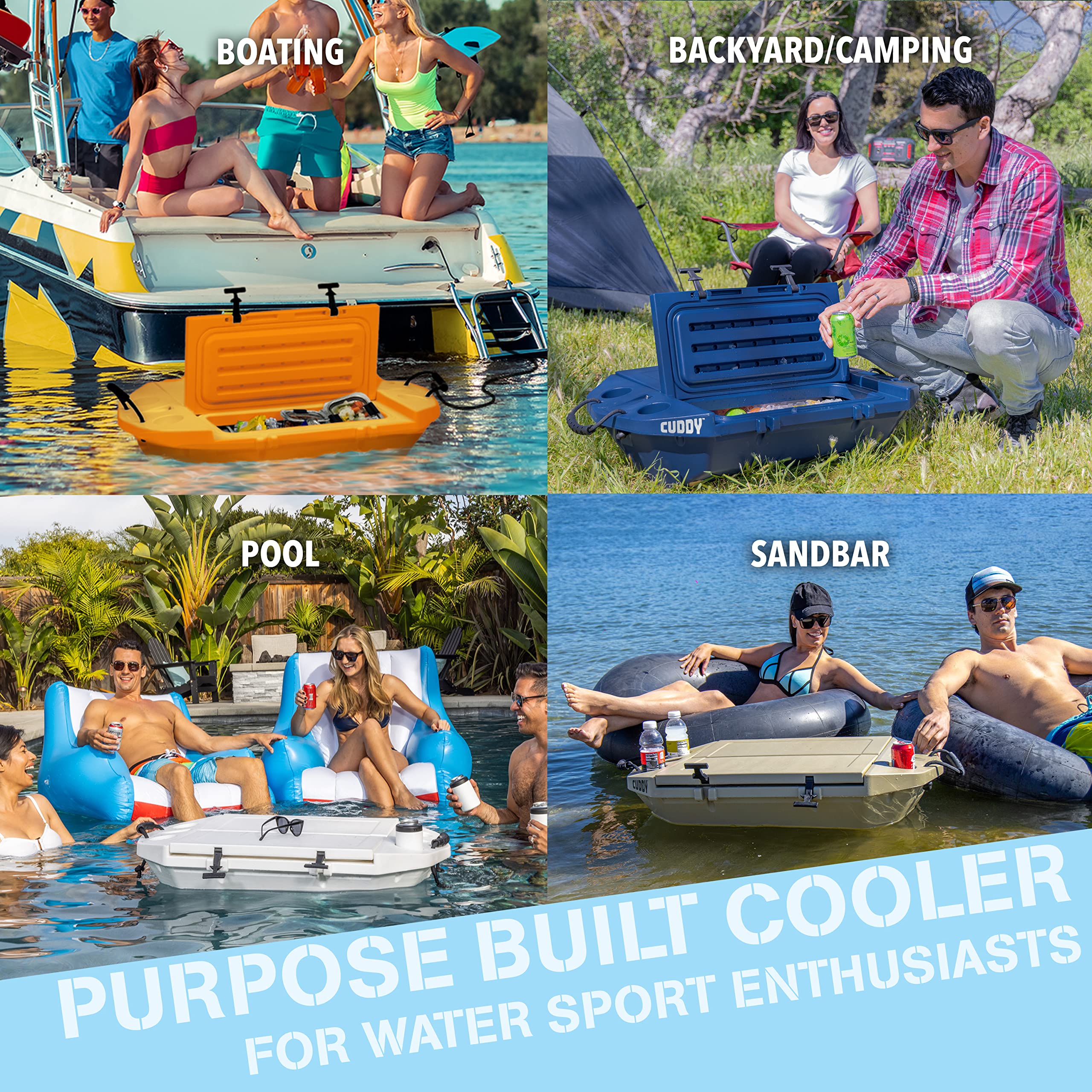 40 Quarts Floating Cooler with wheels