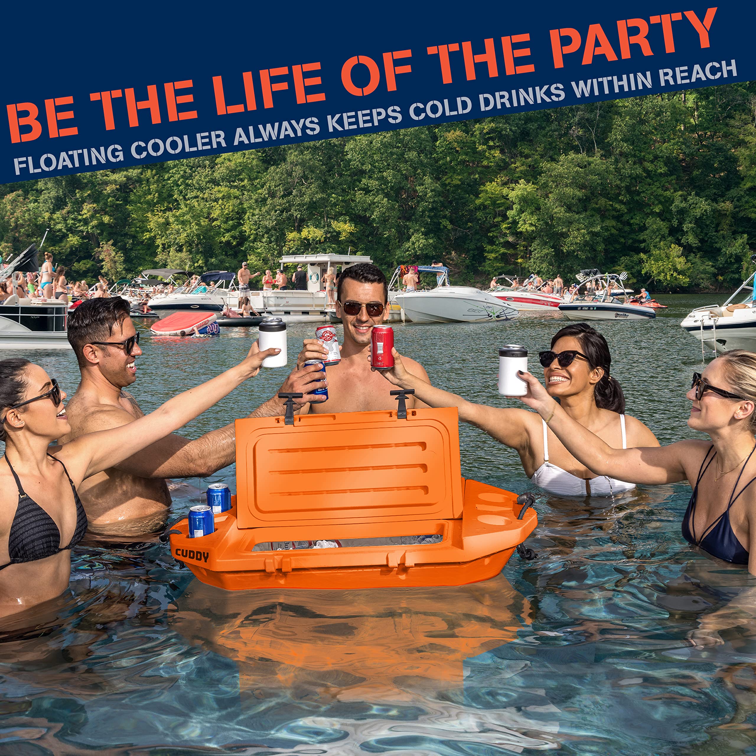 40 Quarts Floating Cooler with wheels