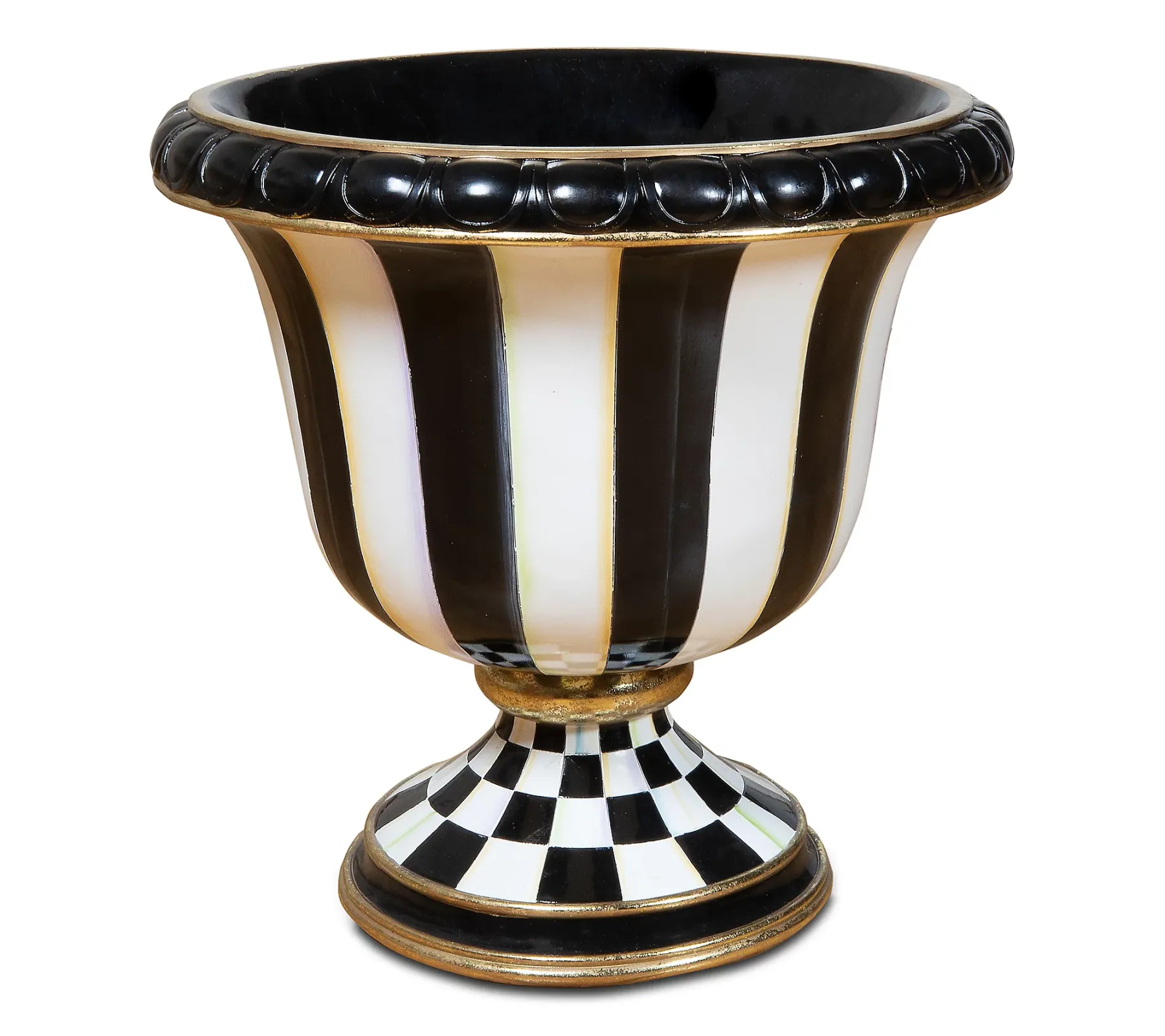 🎉Today's Special Value💝Buy 2 Get 2 Free💥MacKenzie- Childs Decorative Check and Stripe Urns