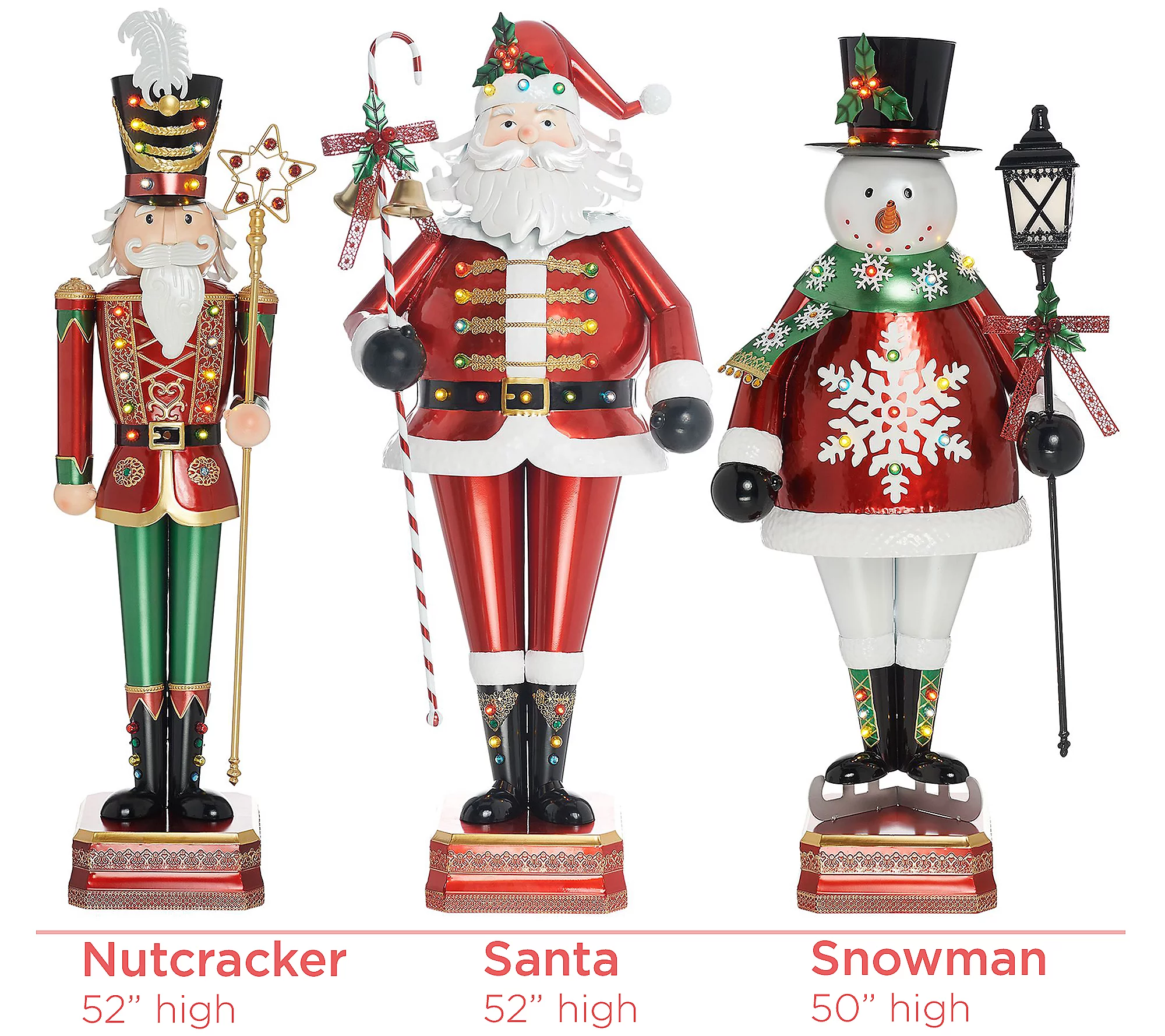🎉Soon to be sold out!!💝Buy 2 Get 2 Free💥Kringle Express Indoor/Outdoor Extra-Large Light-Up Figure Decor