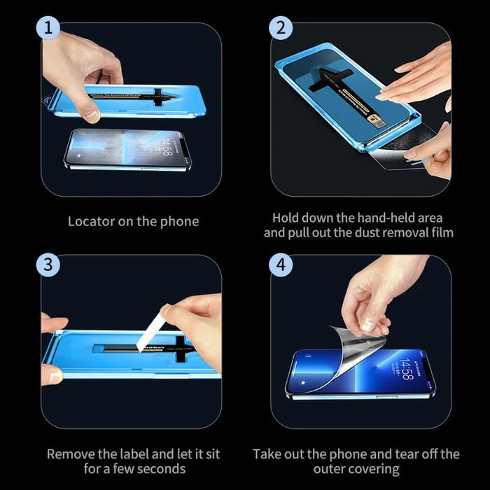 🔥Last Day - 49% OFF📱2026 New Invisible Screen Protector For iphone- Dust Free Without Bubbles