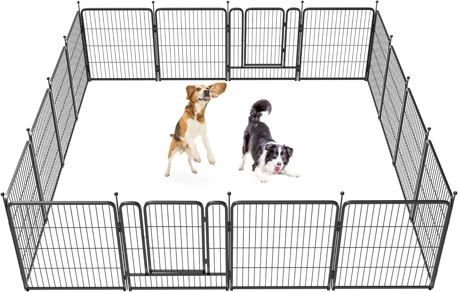 🎉Today's Special Value💝Buy 2 Get 30% Off💥FXW Garden Fence 16 Pieces Decorative Outdoor Dog Fence for Yard - Heavy Duty Metal Animal Barrier