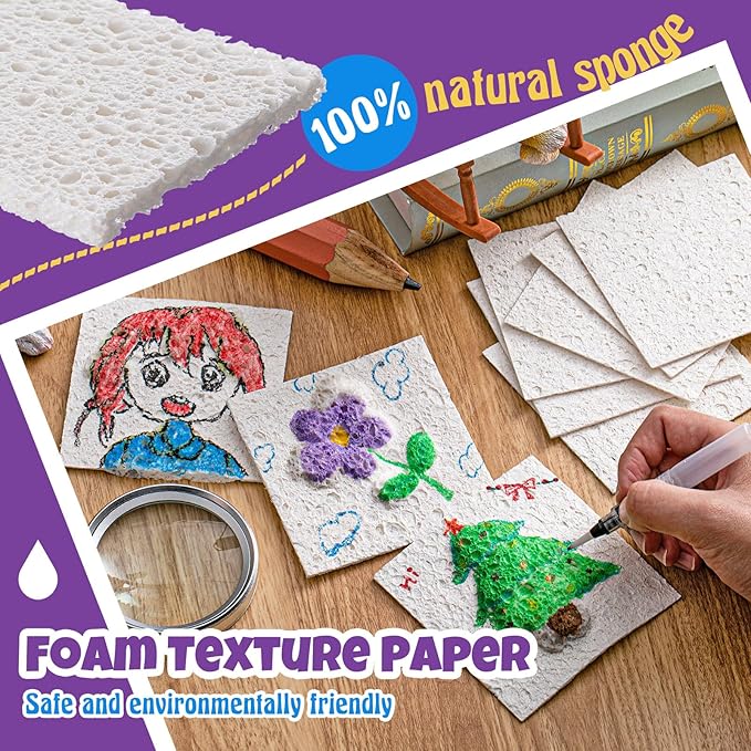 😃Great Summer Activity Idea! – Magic 3D Foam Texture Painting Kit 🎨✨
