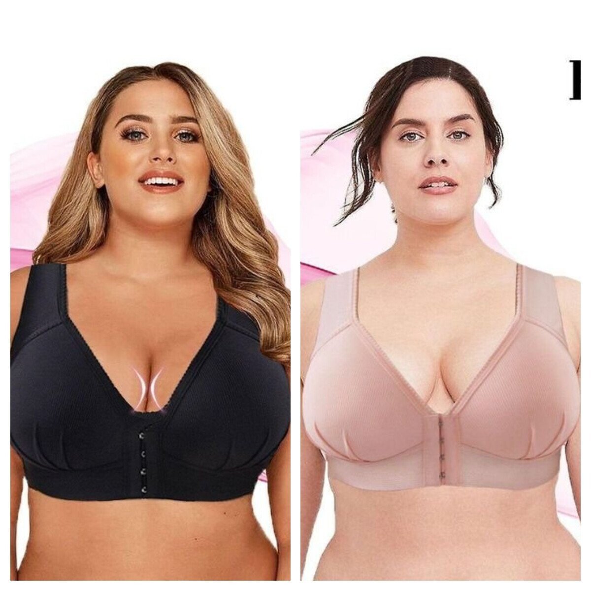 👱‍♀️Plus Size Front Closure Elastic Comfort Bra(Buying 2 Free Shipping)