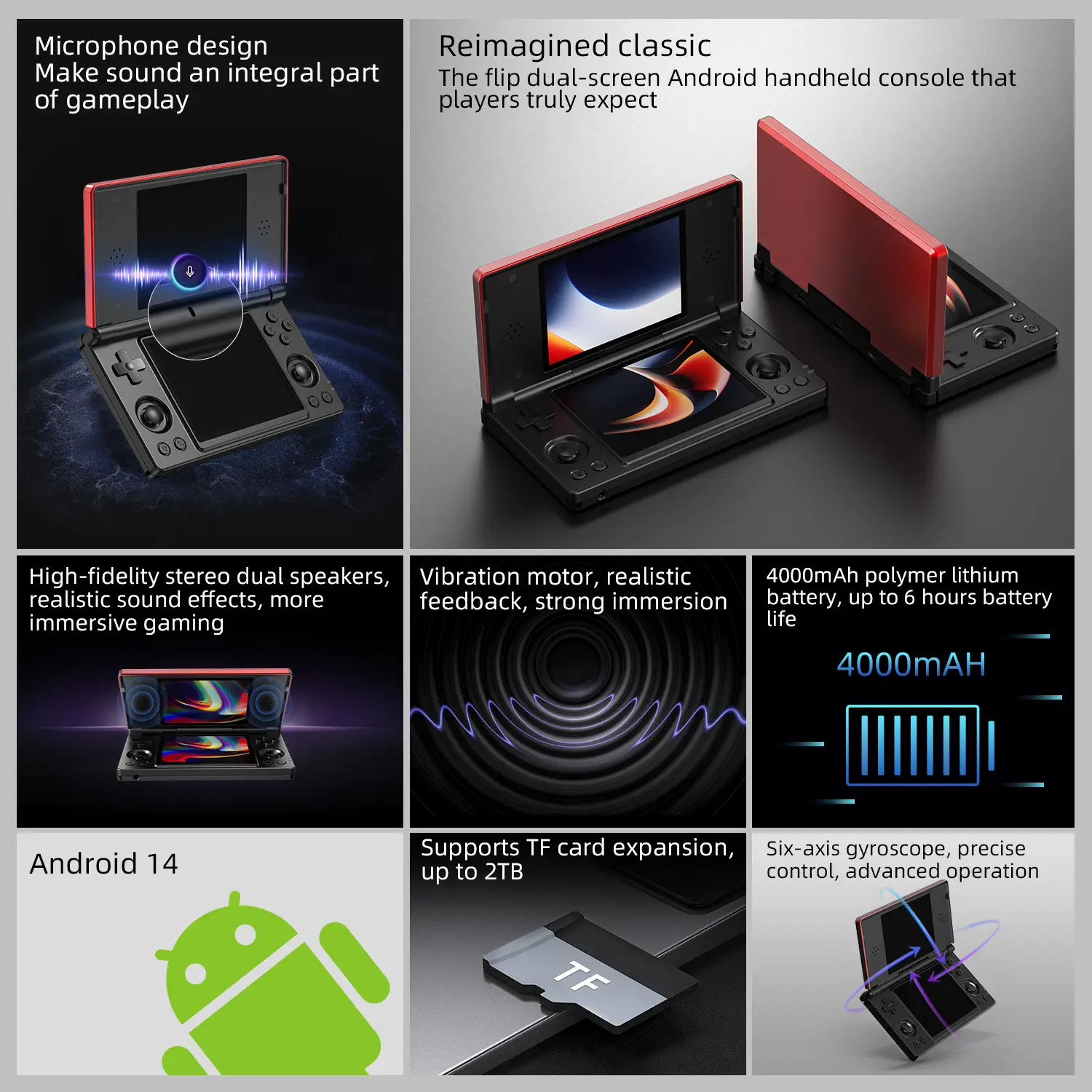 ANBERNIC RG DS Handheld Game Consoles RGDS Retro Gaming Console