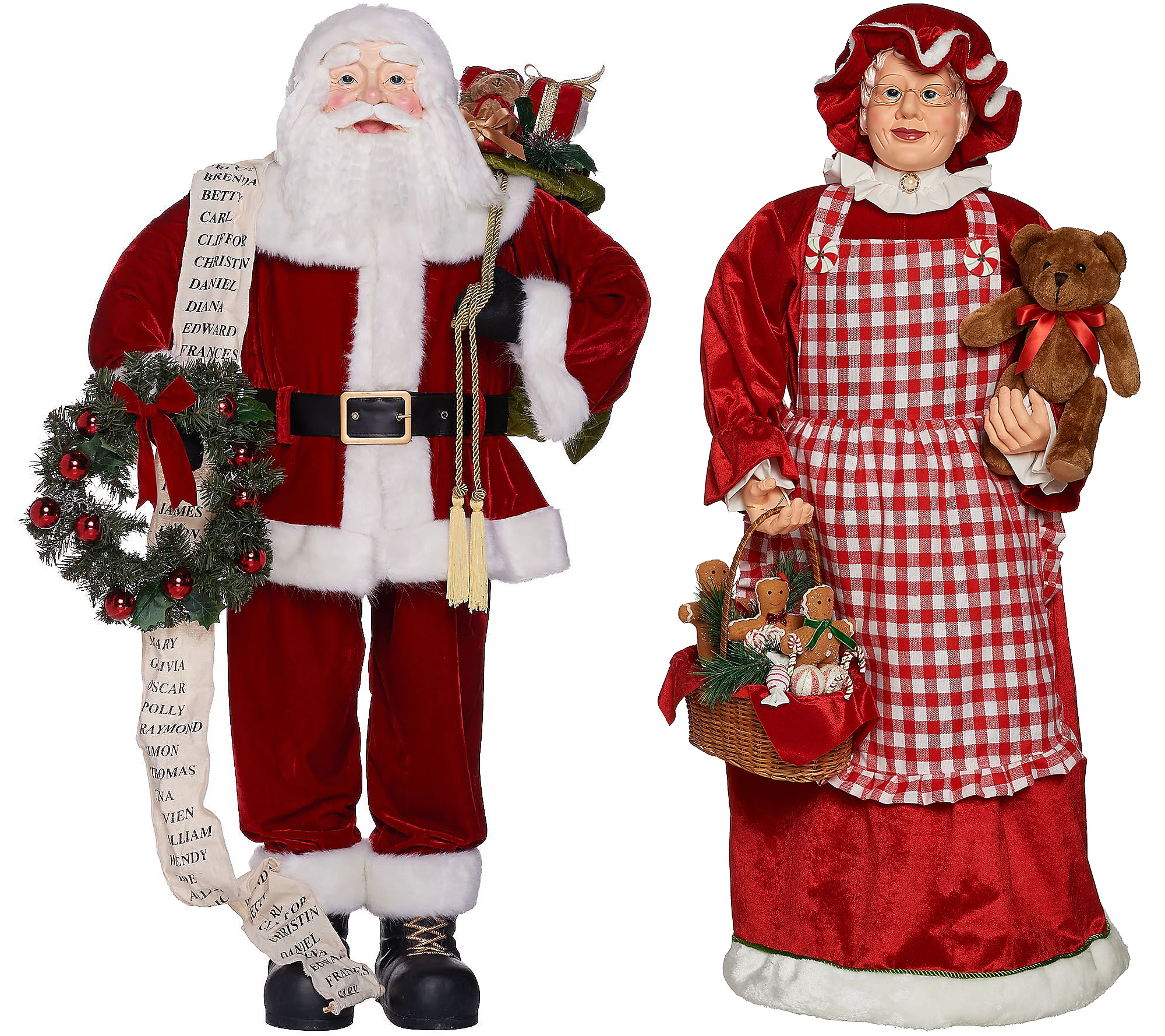 🎉Limited Time Promotion💝Buy 2 Get 2 Free💥Oversized Santa or Mrs. Claus with Holiday Treats by Valerie