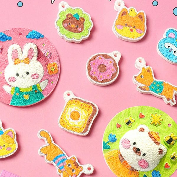 😃Great Summer Activity Idea! – Magic 3D Foam Texture Painting Kit 🎨✨