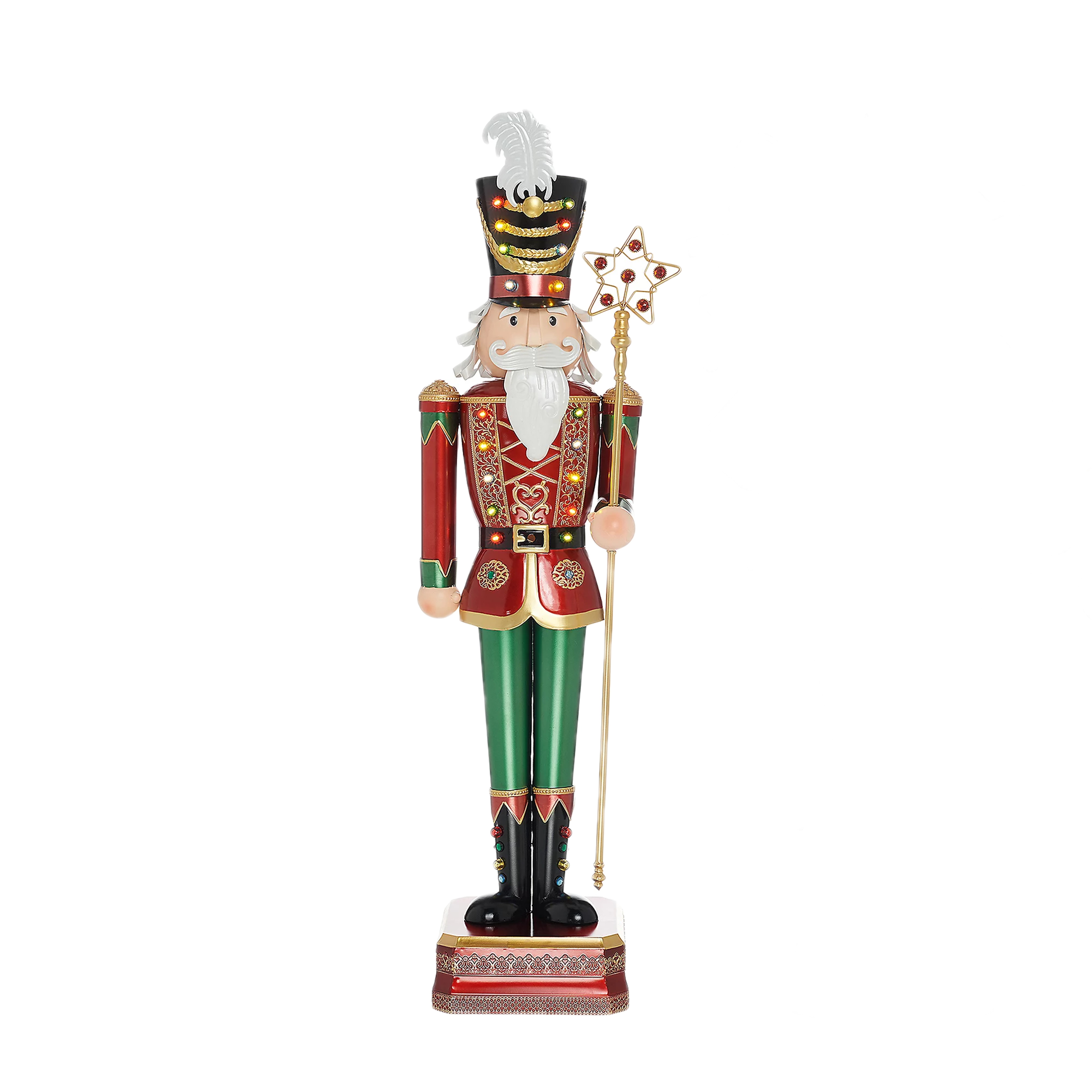 🎉Soon to be sold out!!💝Buy 2 Get 2 Free💥Kringle Express Indoor/Outdoor Extra-Large Light-Up Figure Decor