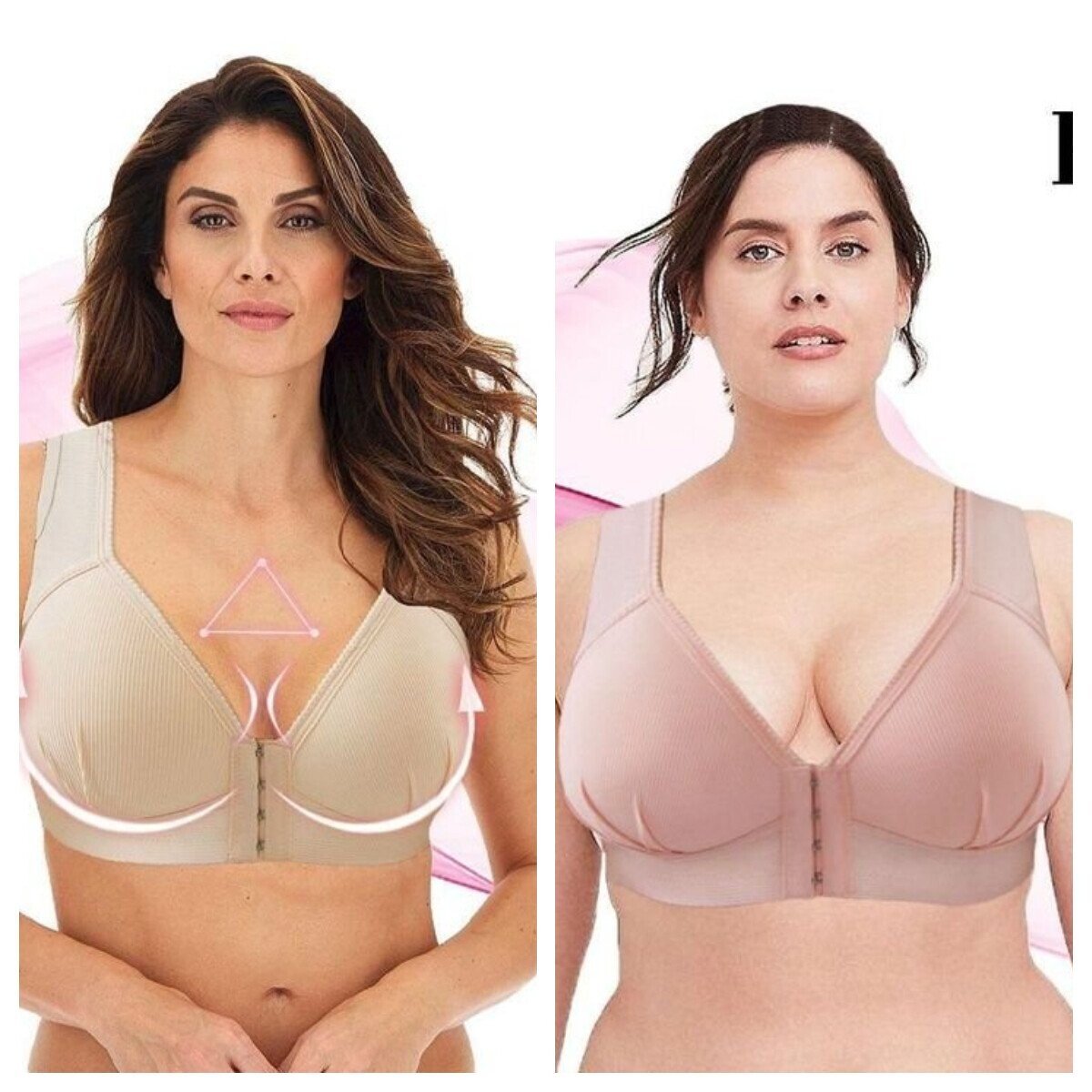 👱‍♀️Plus Size Front Closure Elastic Comfort Bra(Buying 2 Free Shipping)