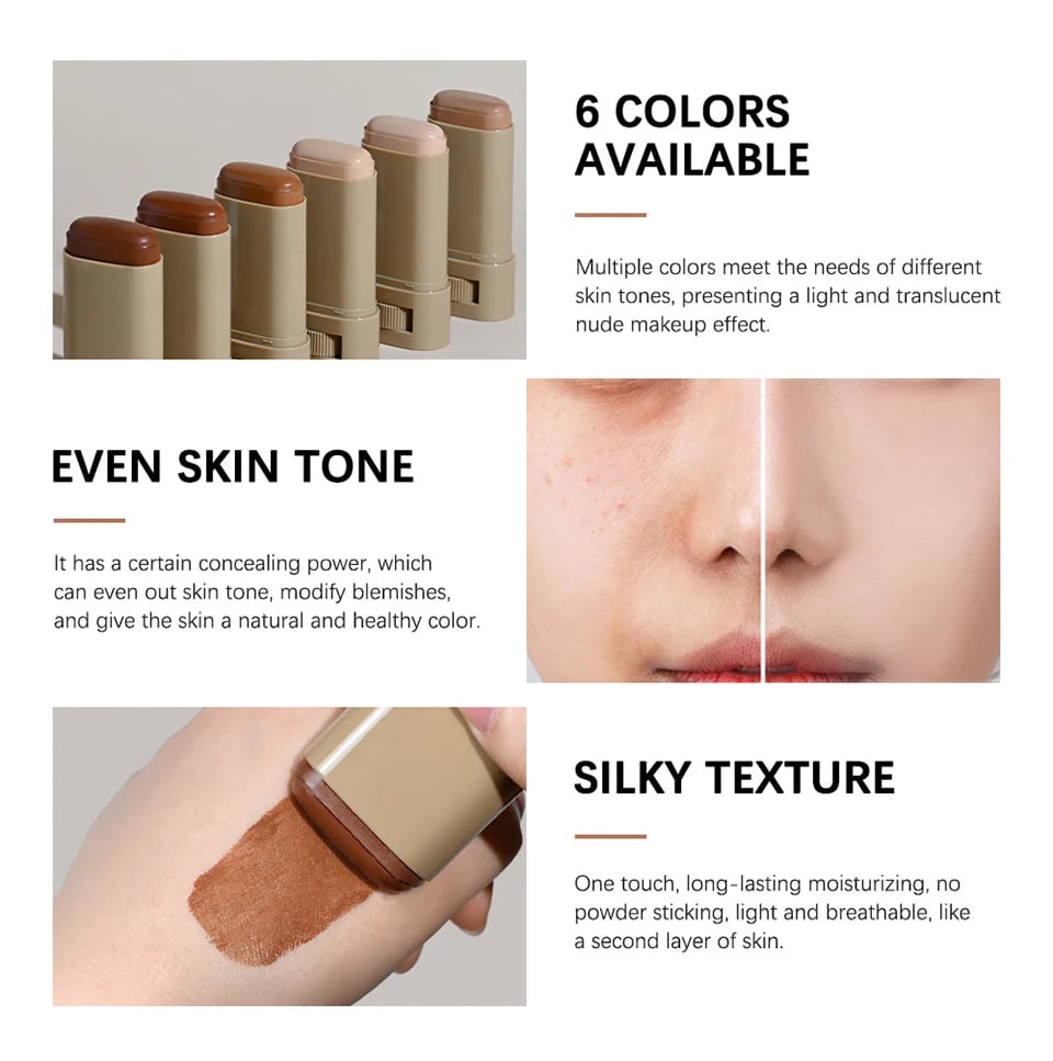 Last Day Sale - 49% OFF🔥Long-lasting Moisturizing Solid Foundation