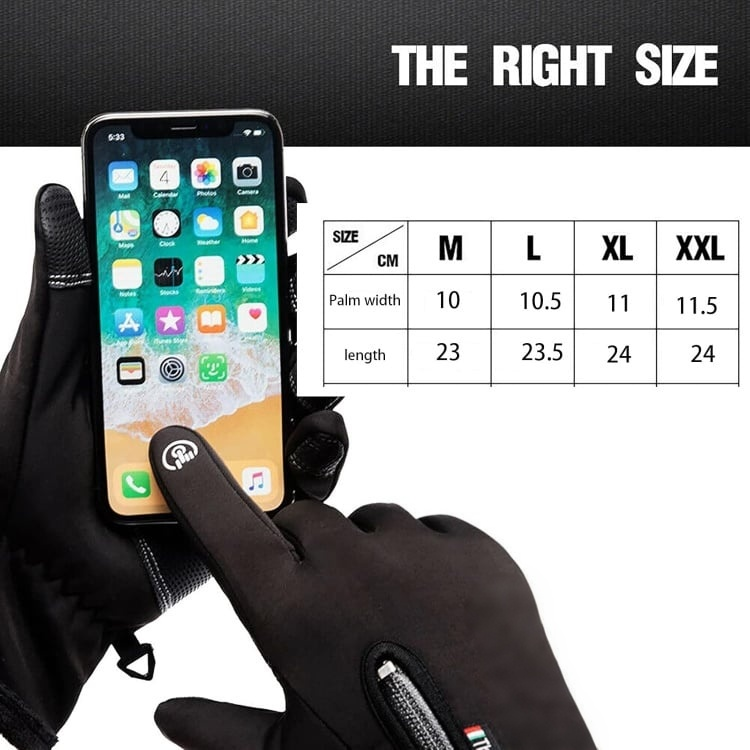 Anti-Slip Thermal Touch Screen Anti-Slip Winter Gloves for Men Women