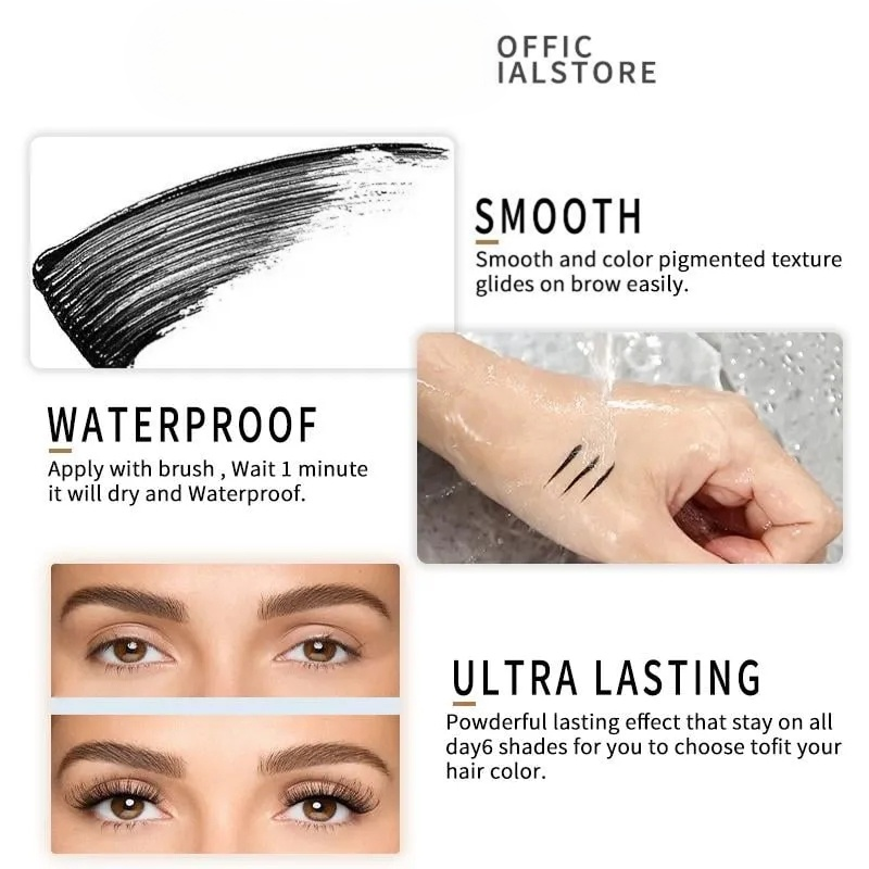 🔥 Waterproof Mascara for Long-Lasting 24-Hour Thick & Well-Defined Lashes