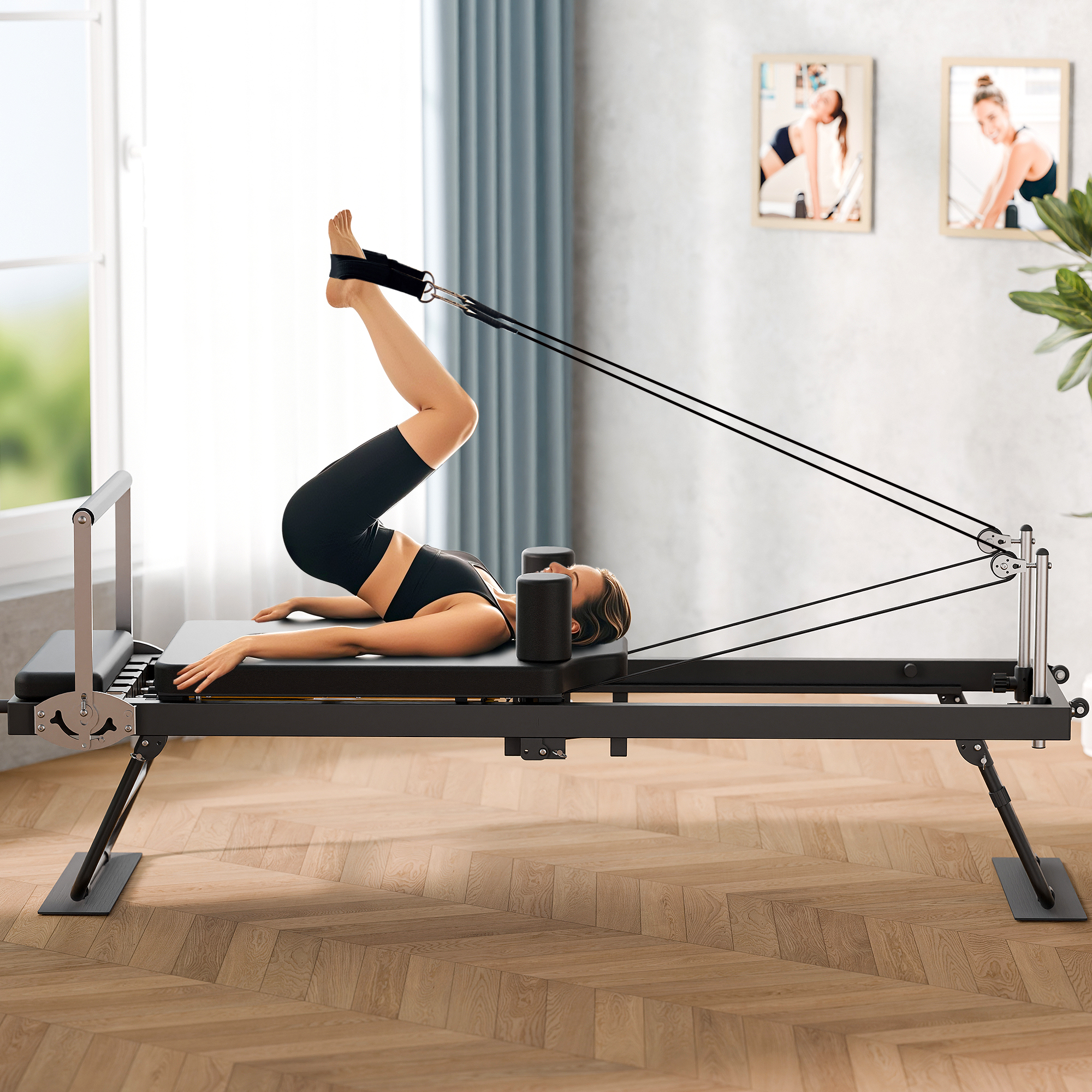 Joywind Pilates Reformer Machine Folding 400 lb Weight Capacity 1 Count