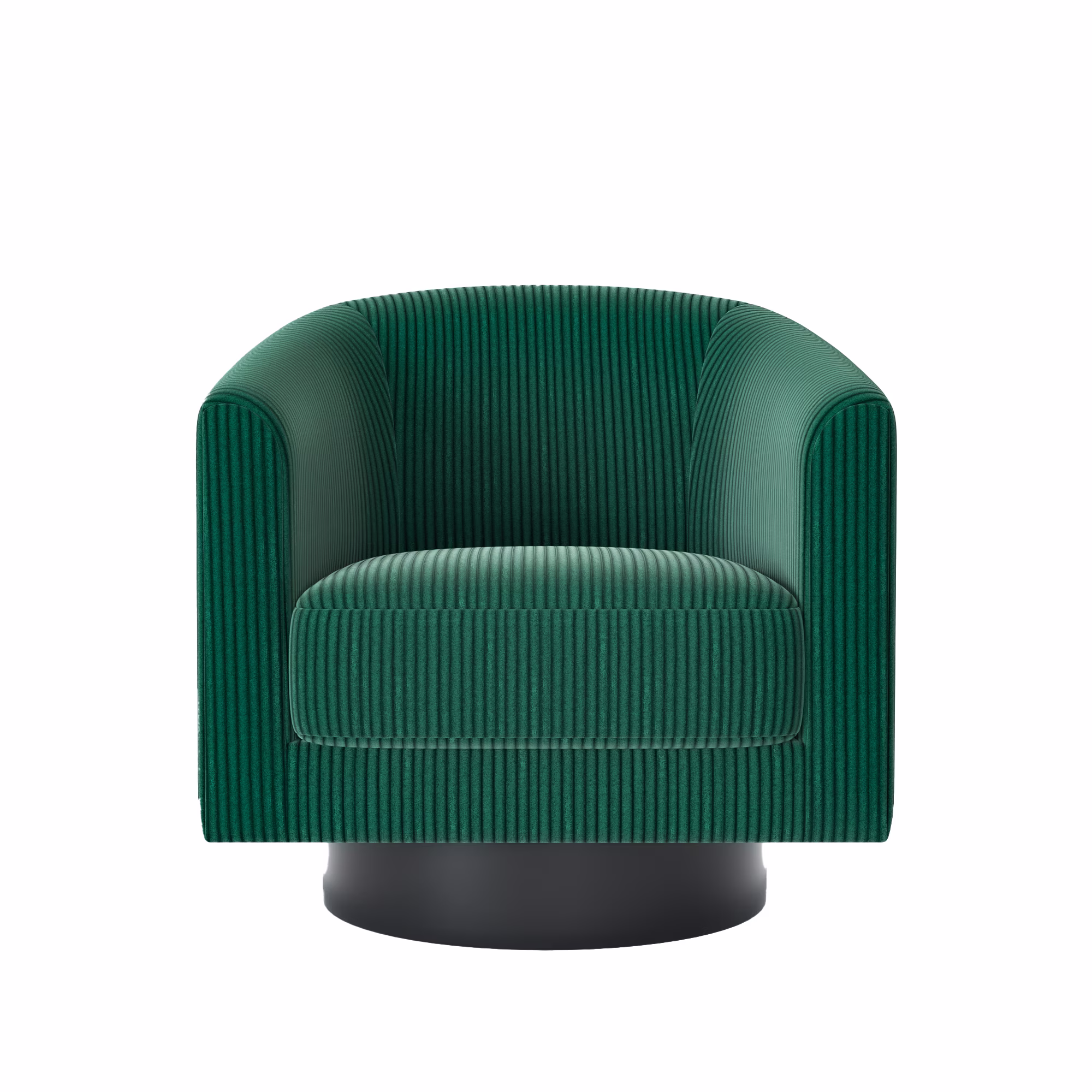 Joywind Corduroy Swivel Barrel Accent Chair, Modern Upholstered Barrel Chair for Living Room