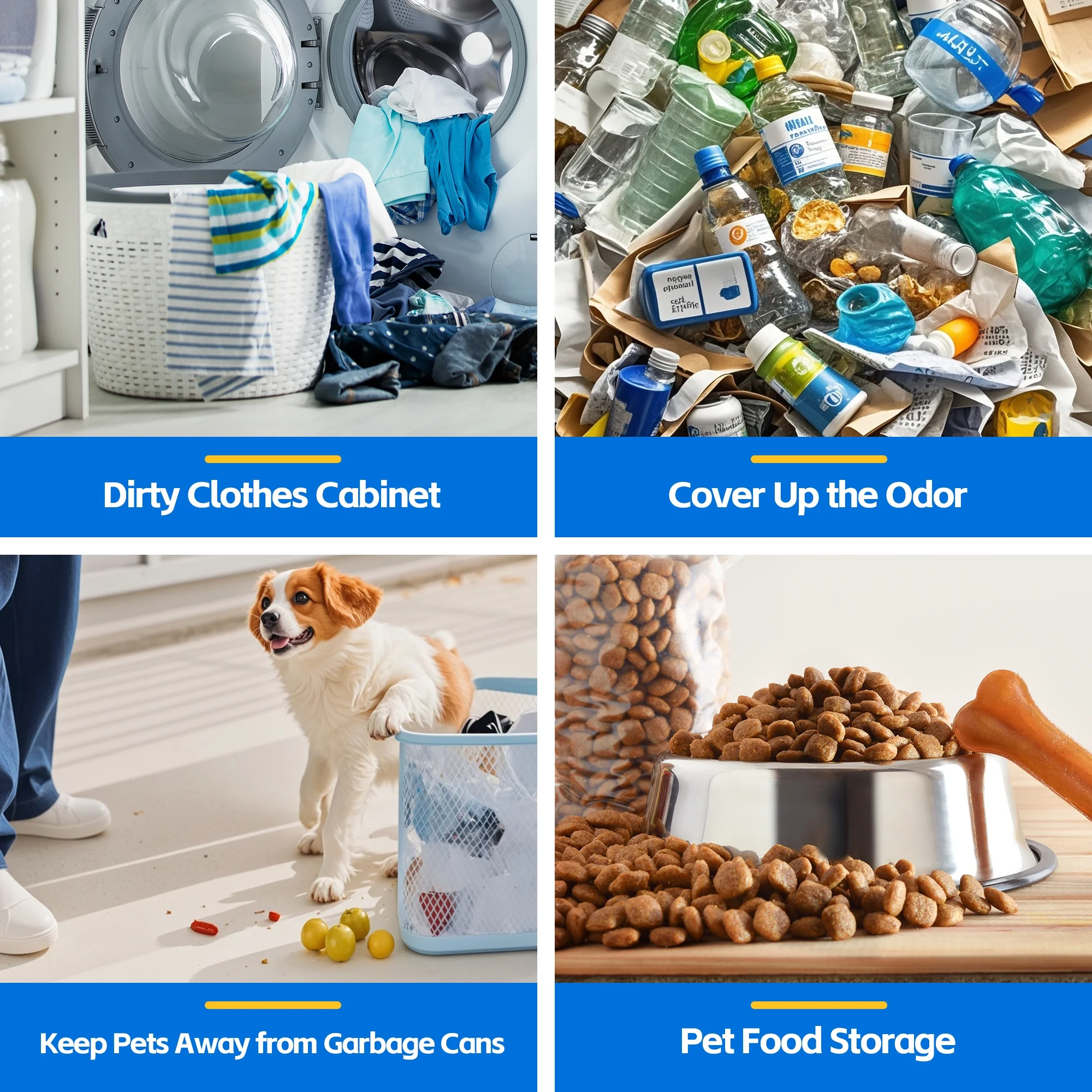 Joywind Double Tilt Out Trash Cabinet, Wooden Free Standing Recycling Bin, 20 Gallon