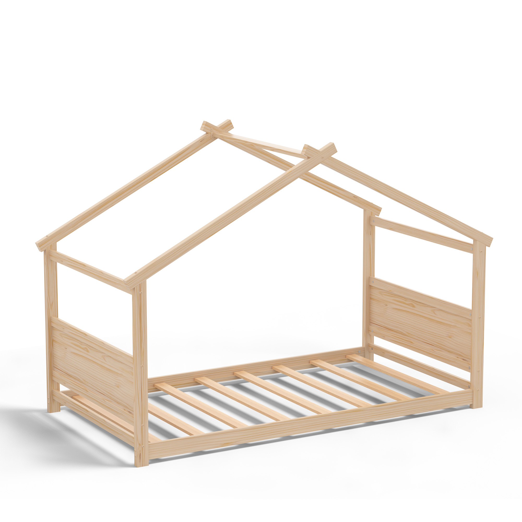 Joywind House Bed for Kids, Twin Floor Bed Frame, House Bed Frame for Toddlers, Kids, Boys, Girls