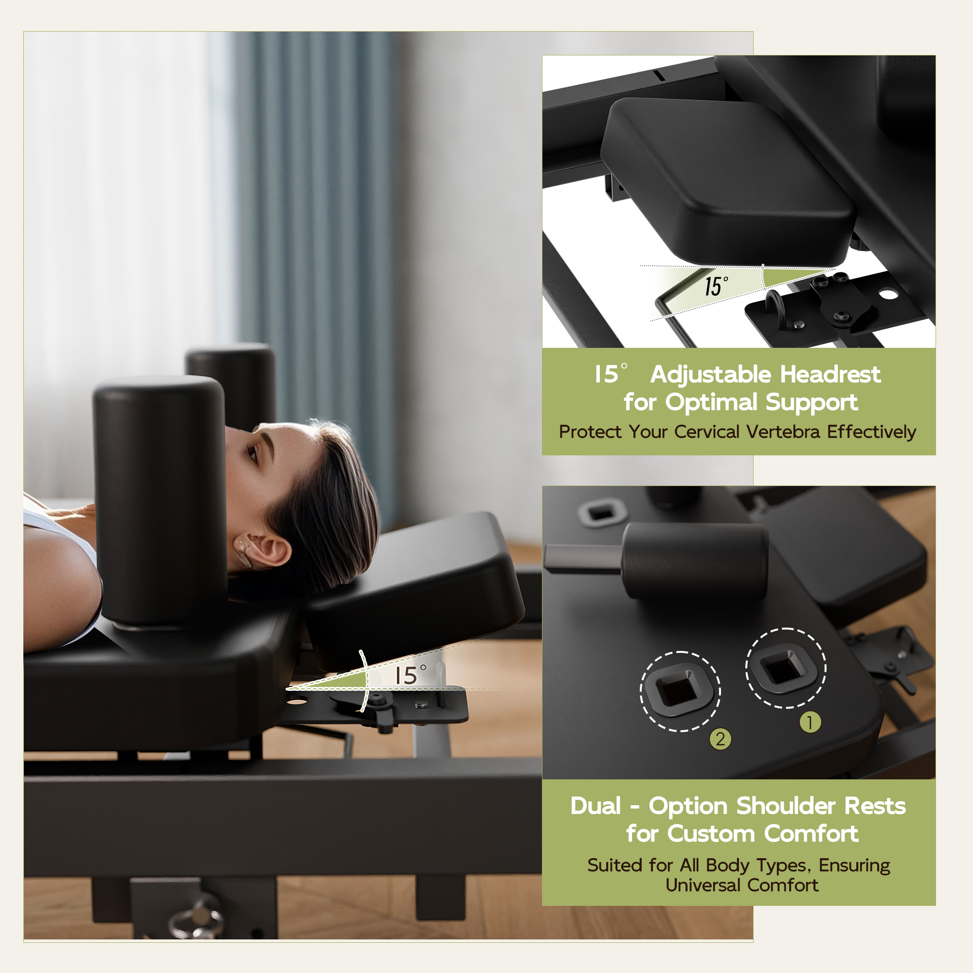 Joywind Foldable Pilates Reformer Machine for Home & Gym Use - Adjustable Dual Resistance for All Levels, Beginners to Advanced