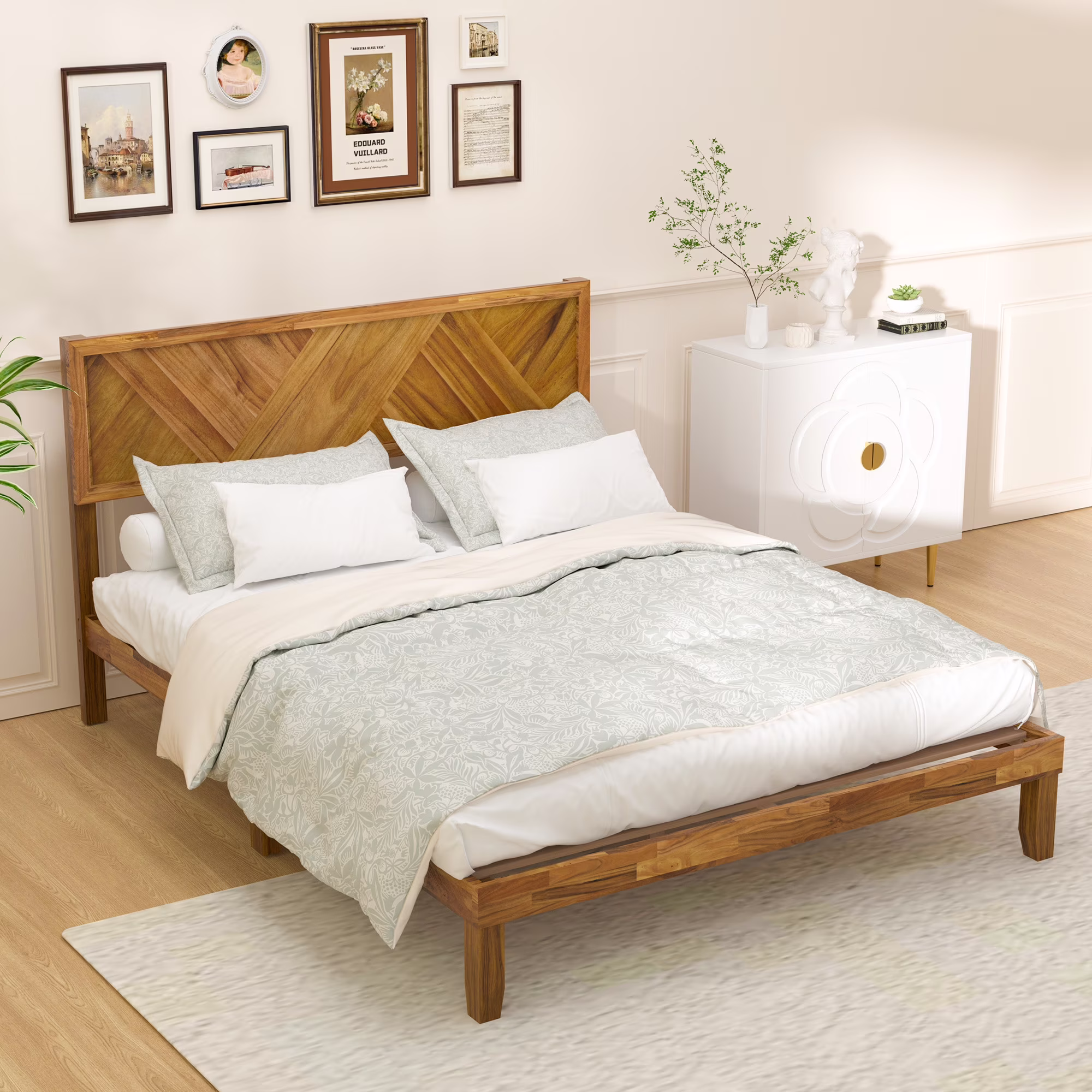 Joywind Bed Frame with Headboard