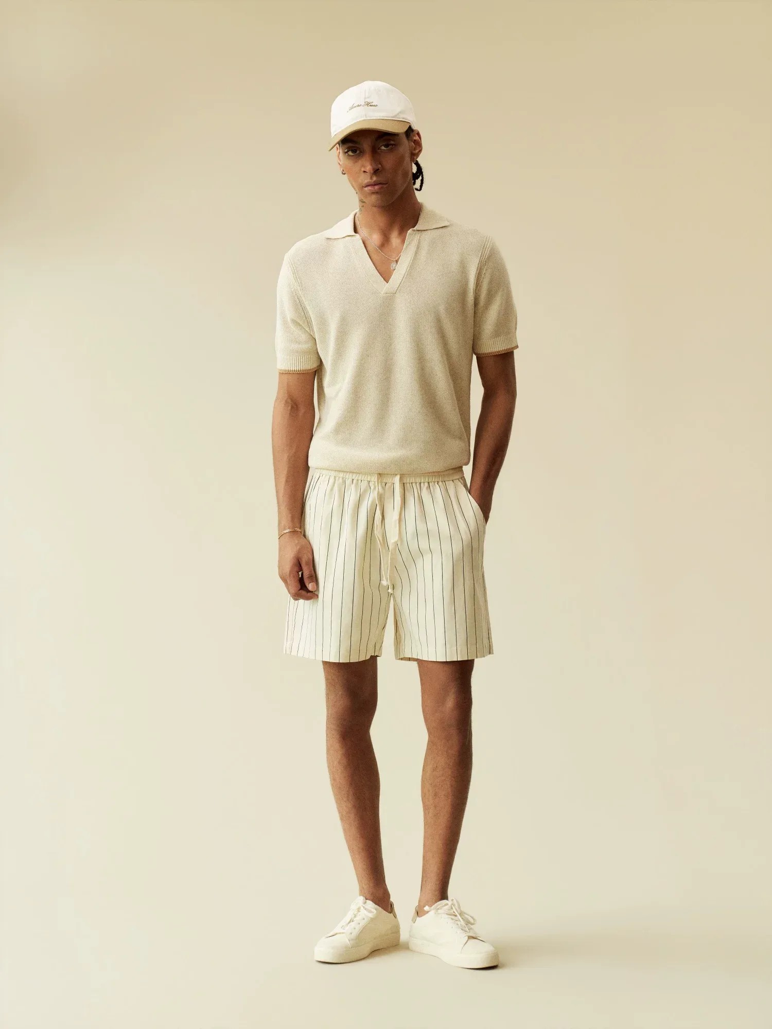 "Linen-Tencel Blend" Polo Shirt/T-Shirt