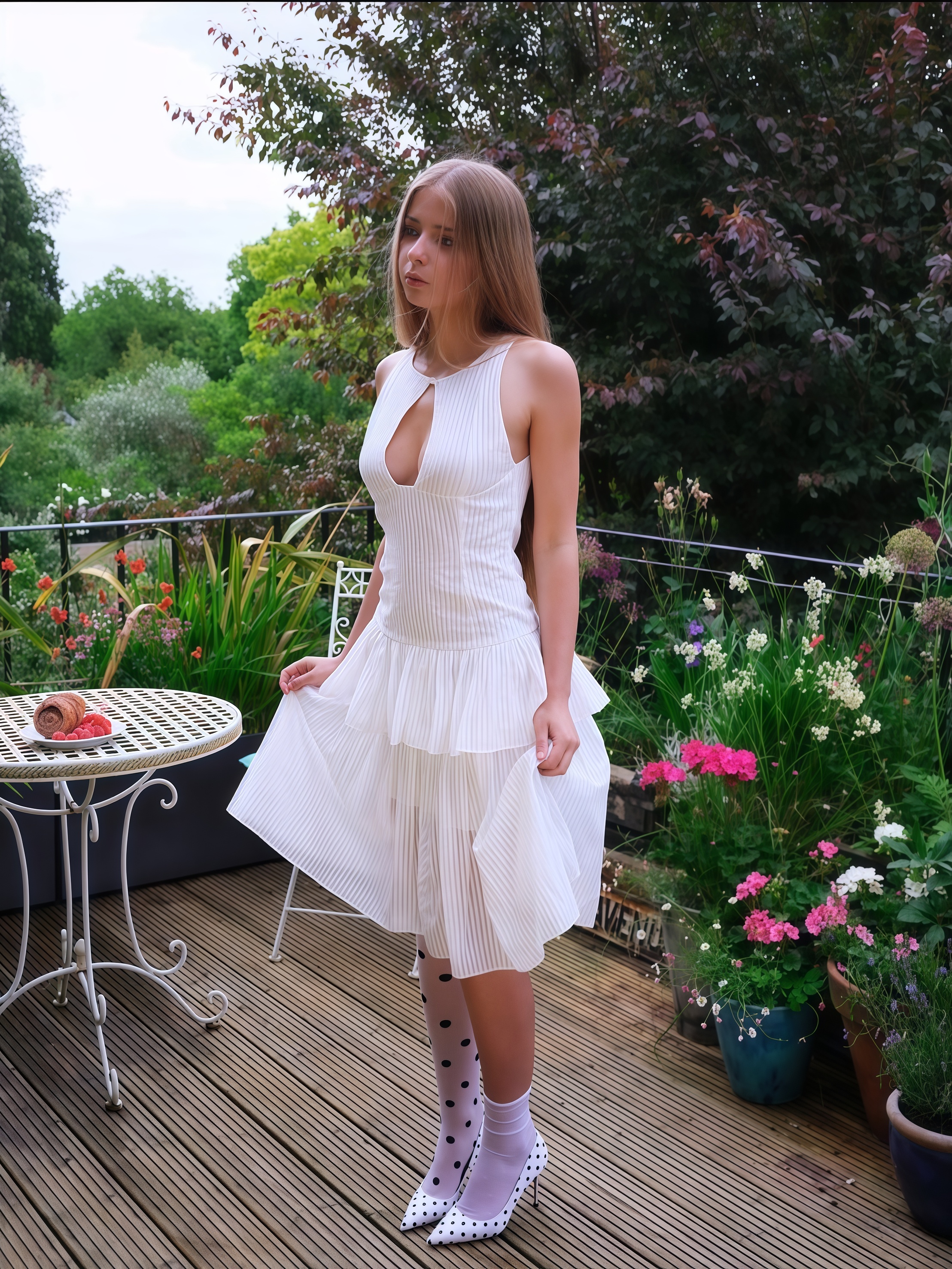 Detachable Skirt Overlay Cake Dress