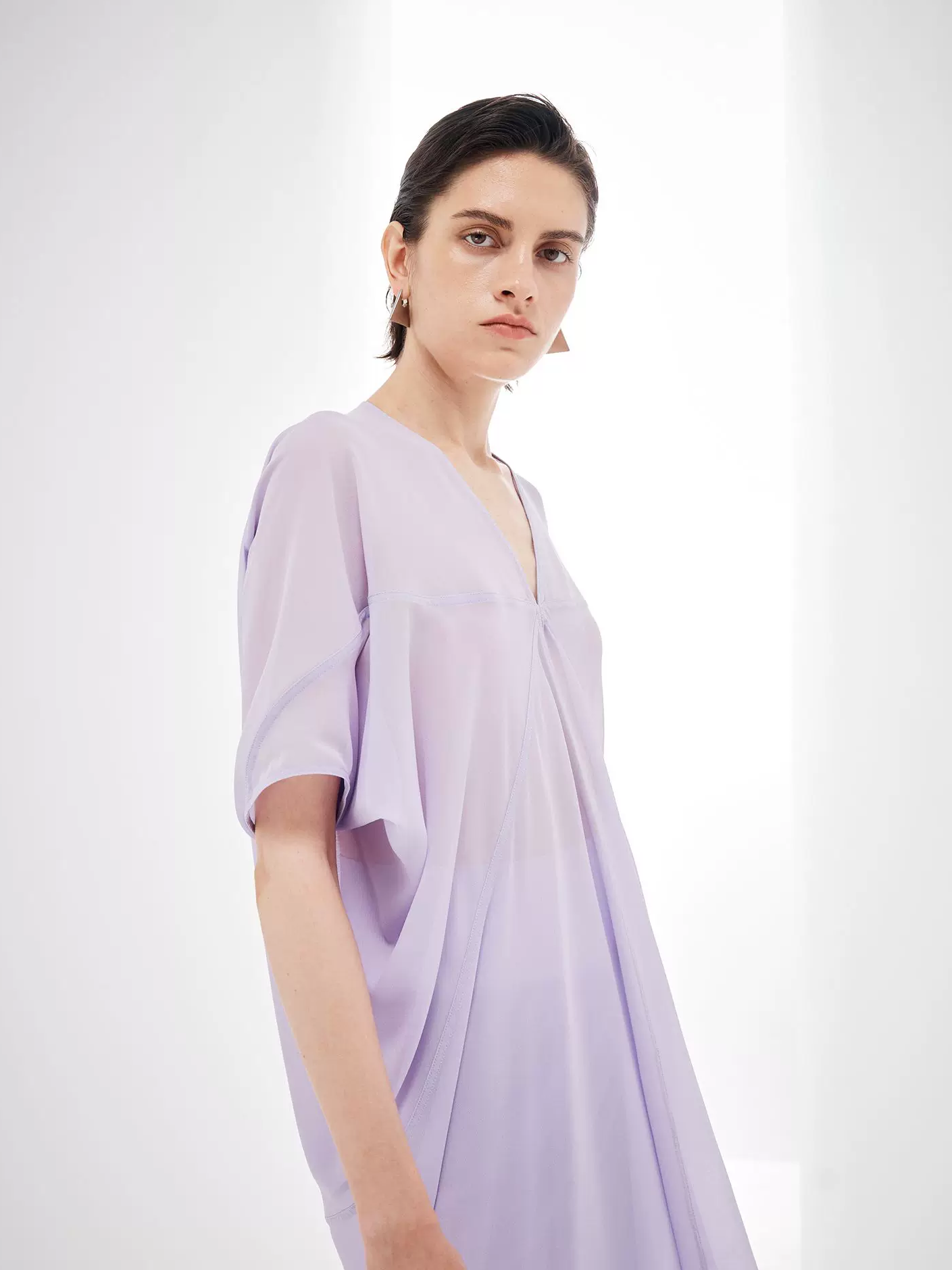 Flowing Cut Sheer Top