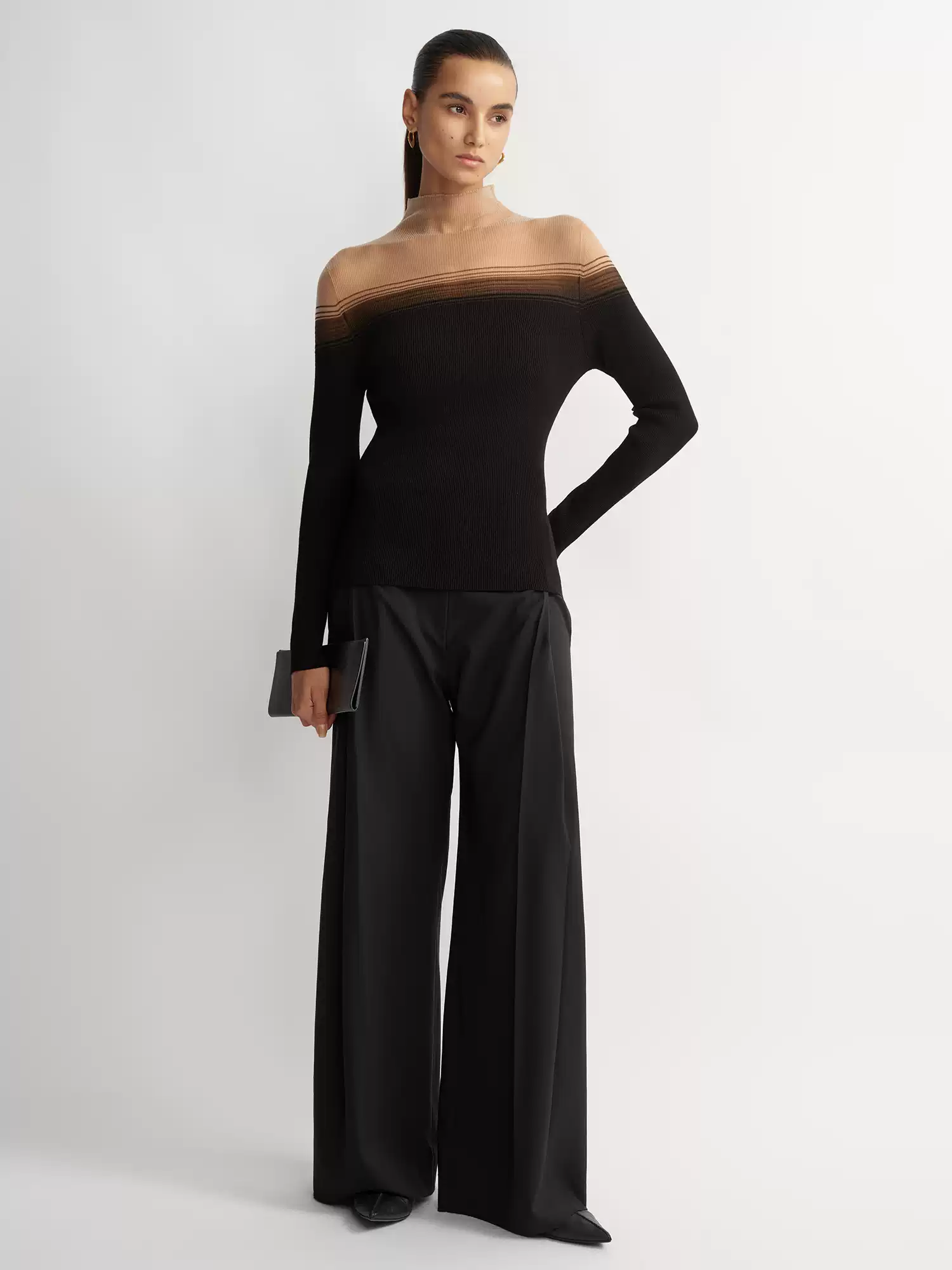 'Cicada-wing Skin-like' Knit Top