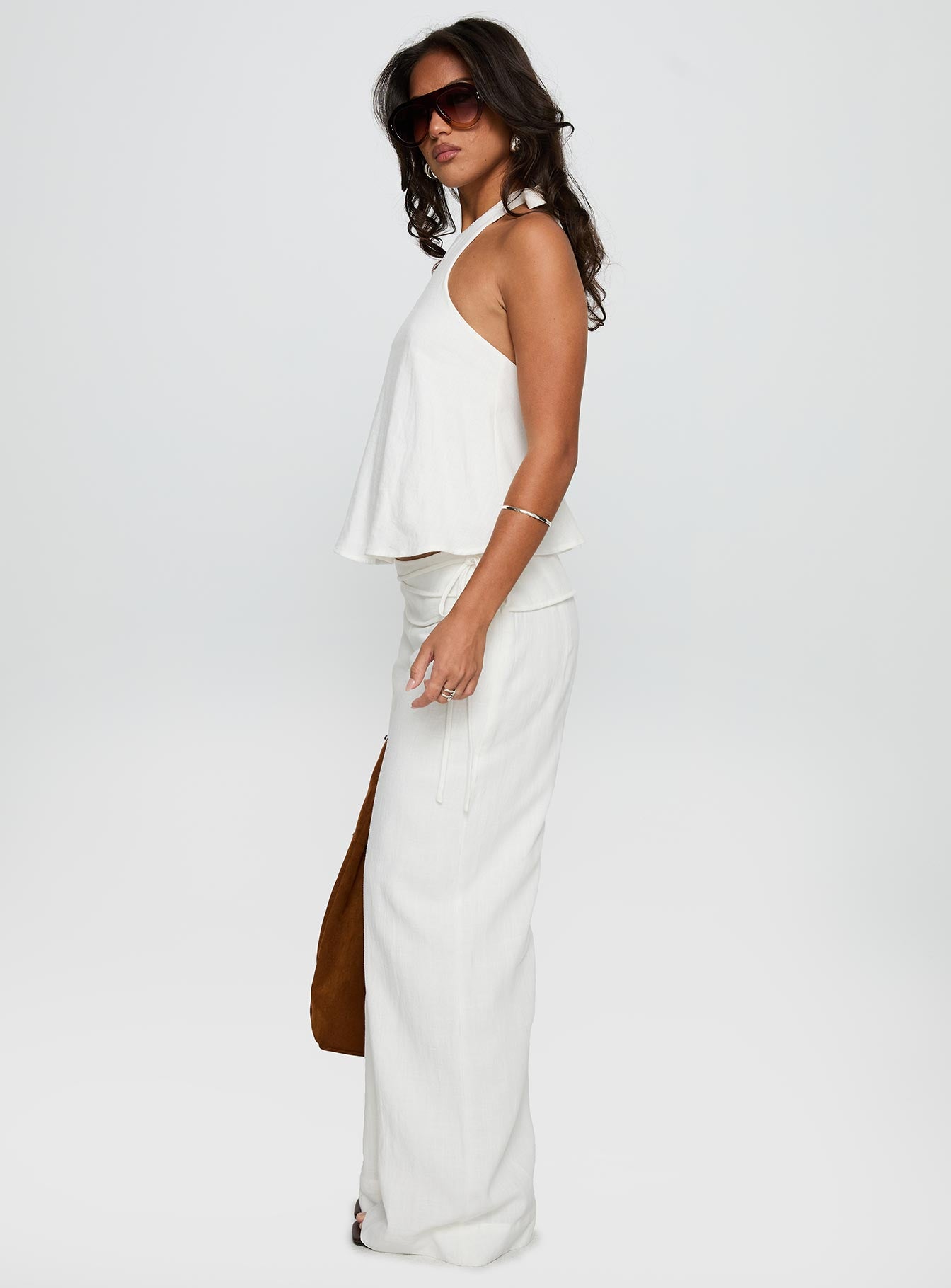 Linen-Blend Tie-Waist Set