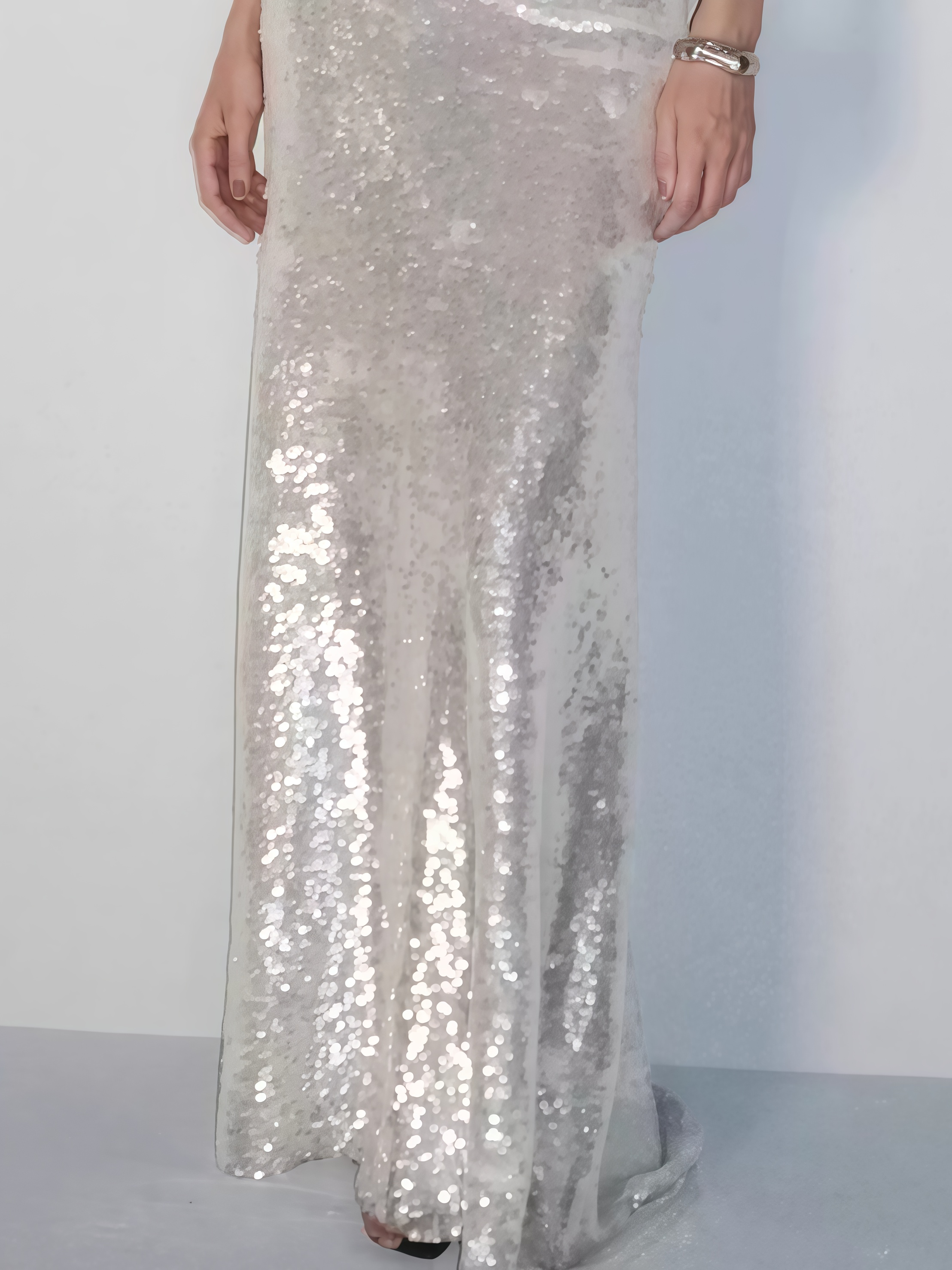 Elegant Sequined Slip Dress