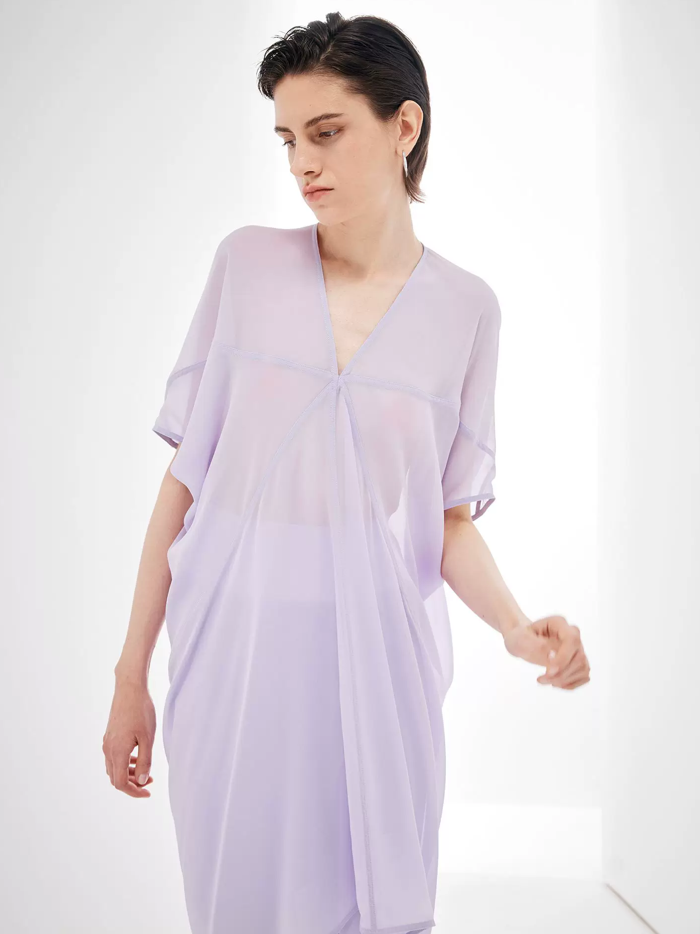 Flowing Cut Sheer Top