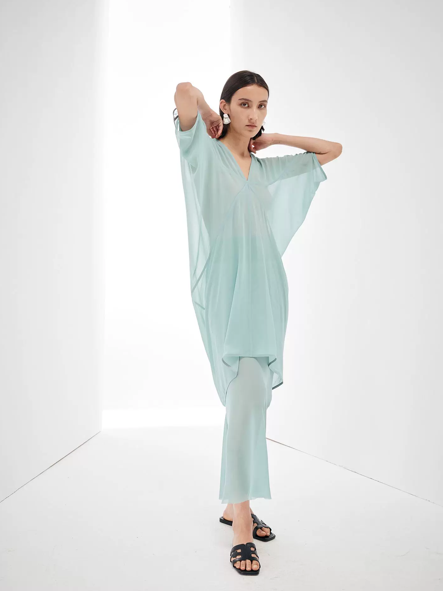 Flowing Cut Sheer Top