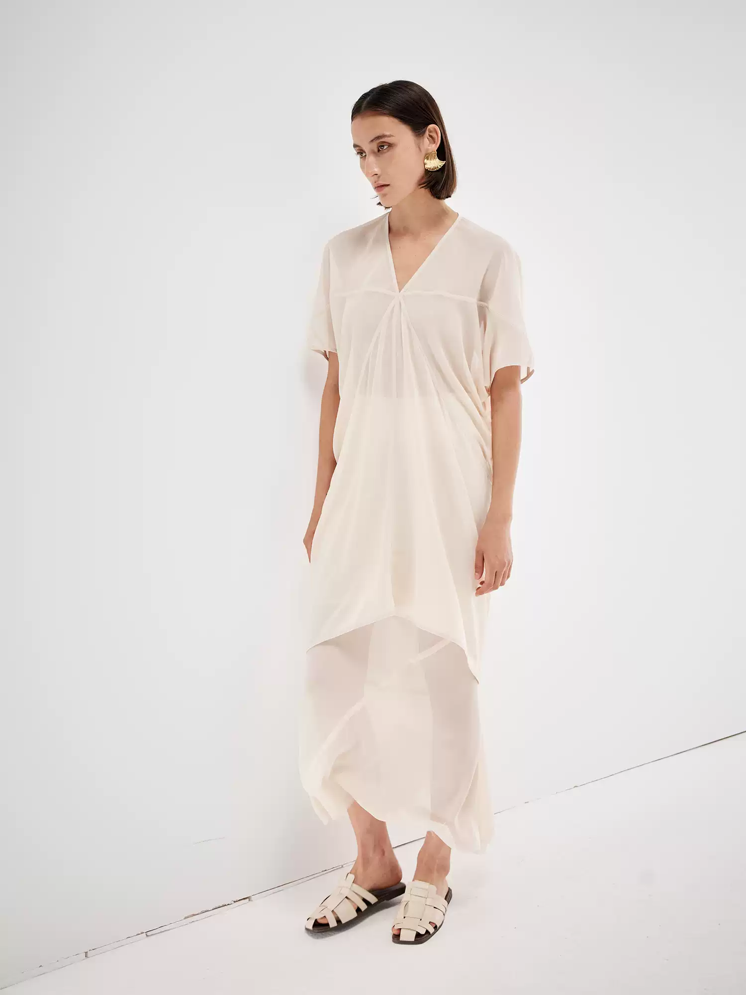 Flowing Cut Sheer Top