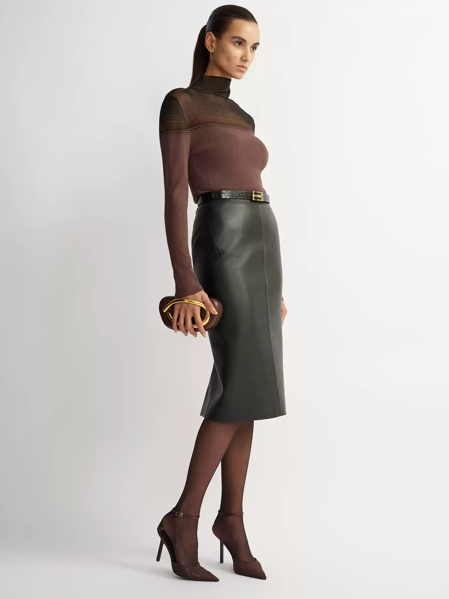 'Cicada-wing Skin-like' Knit Top