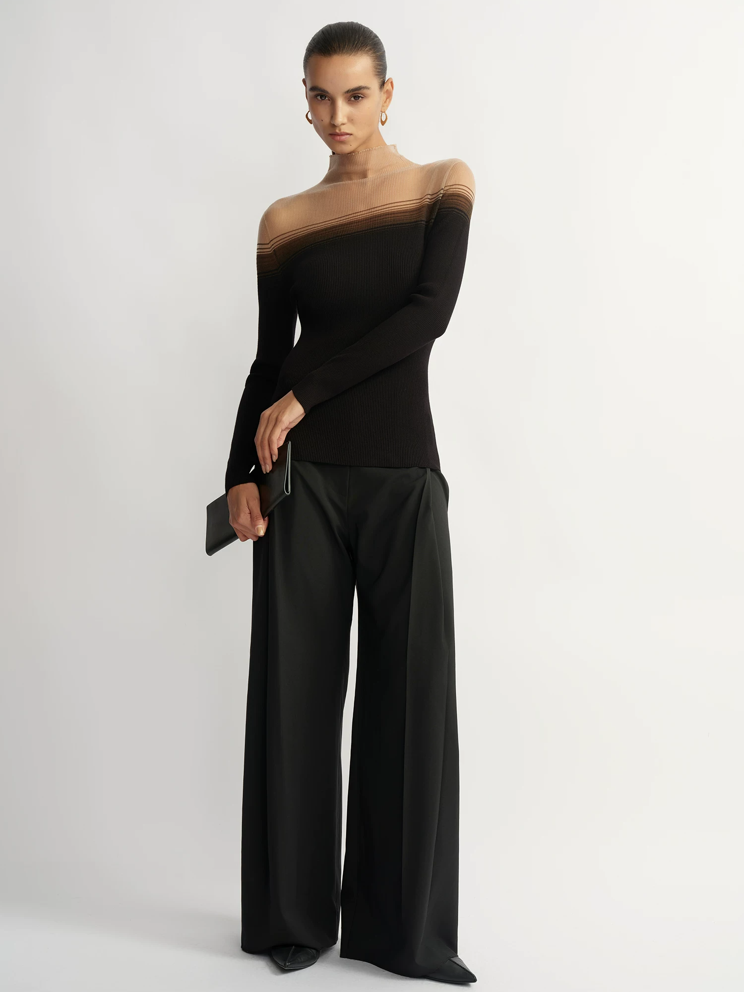 'Cicada-wing Skin-like' Knit Top