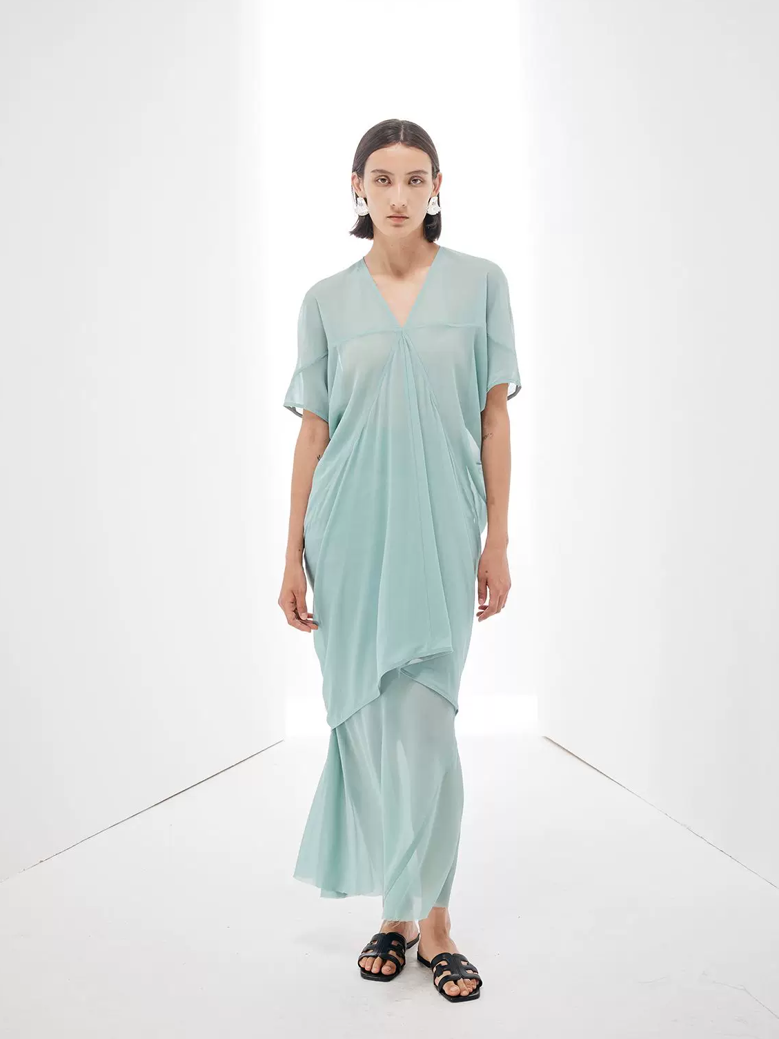 Flowing Cut Sheer Top