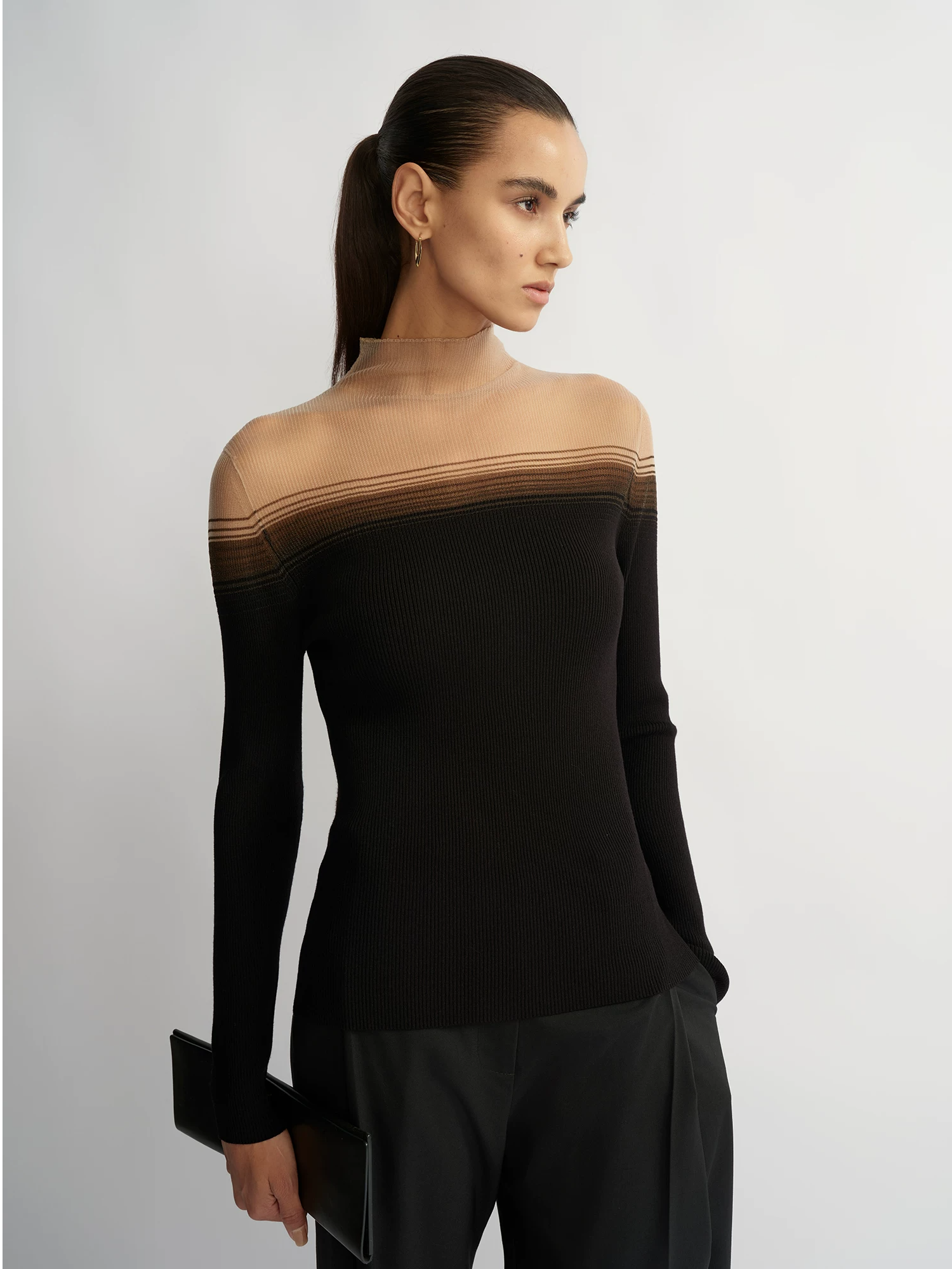 'Cicada-wing Skin-like' Knit Top